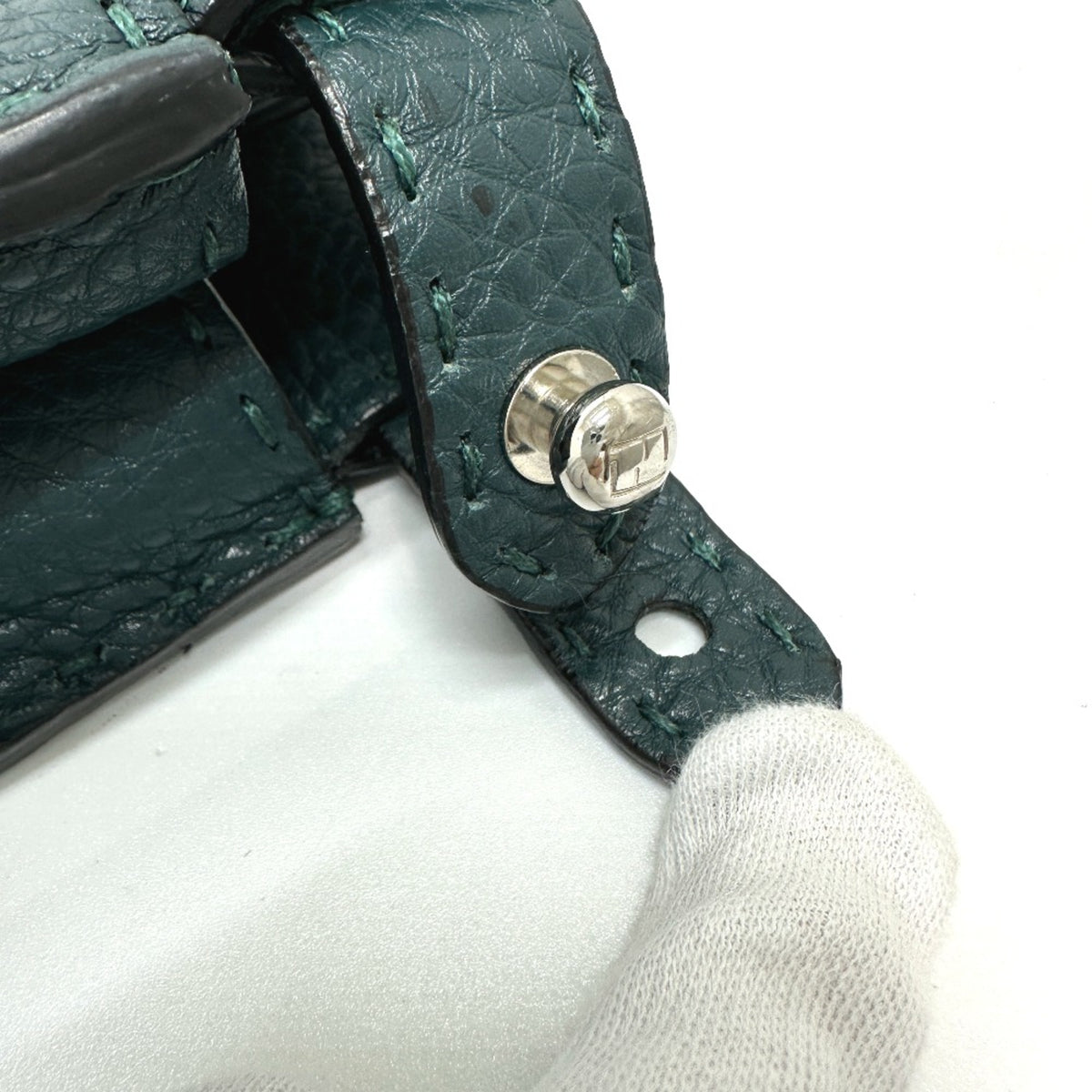 Fendi Blue Leather Briefcase (Pre-Owned)