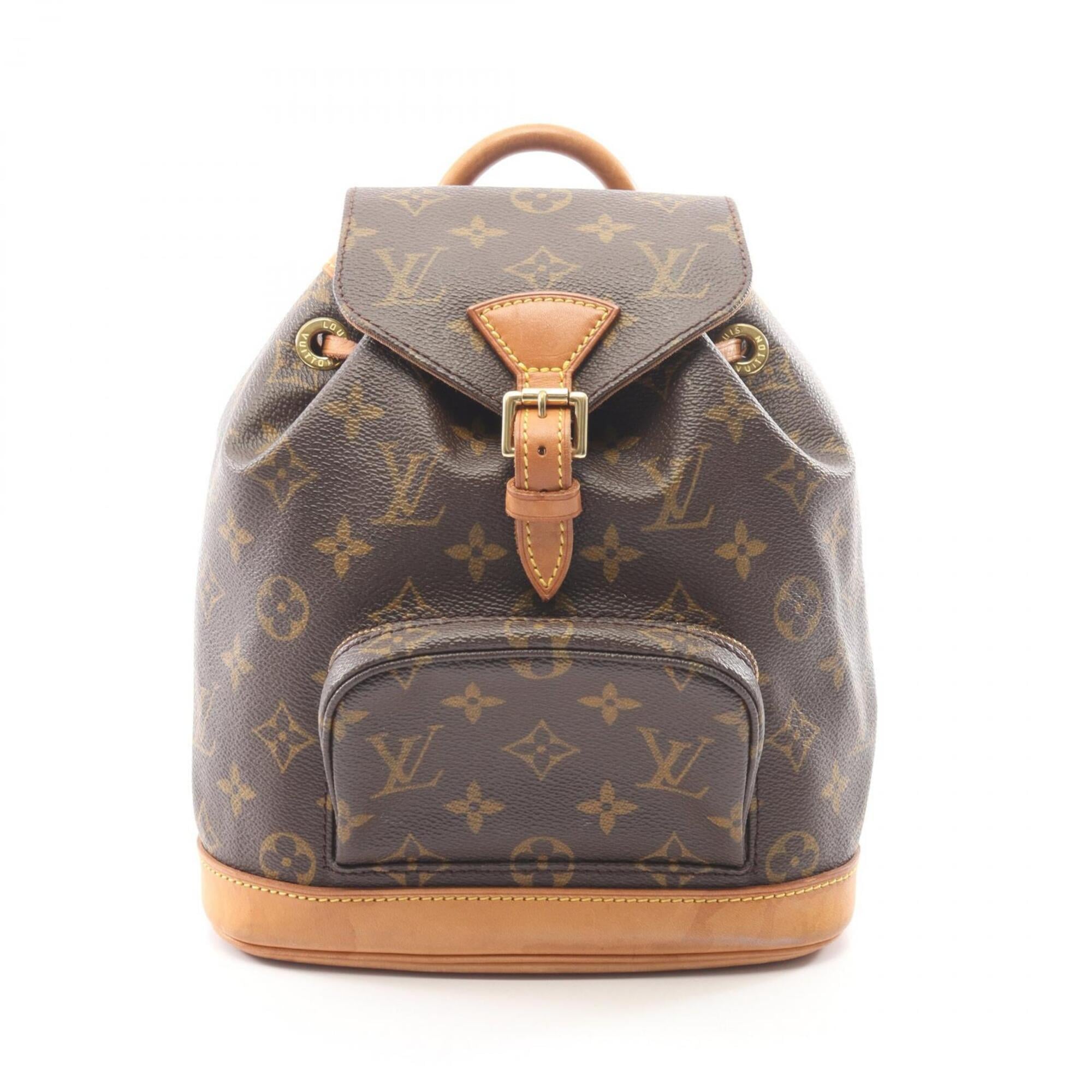 Louis Vuitton Brown Monogram Monogram Leather Backpack Handbag (Pre-Owned)