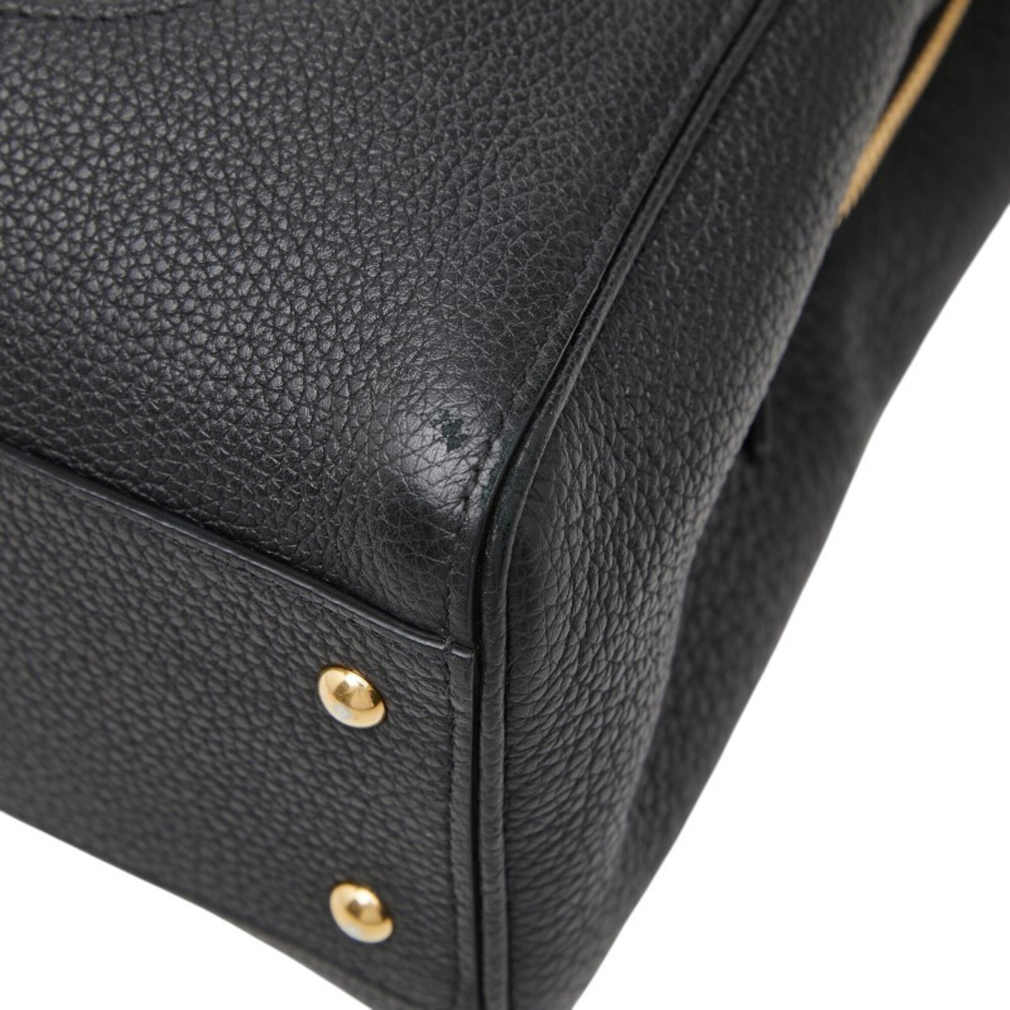 Gucci Black Leather Handbag Shoulder Bag (Pre-Owned)
