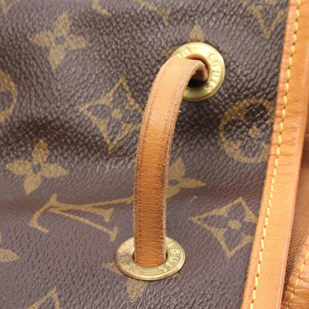 Louis Vuitton Brown Pvc Coated Canvas Monogram Leather Backpack (Pre-Owned)