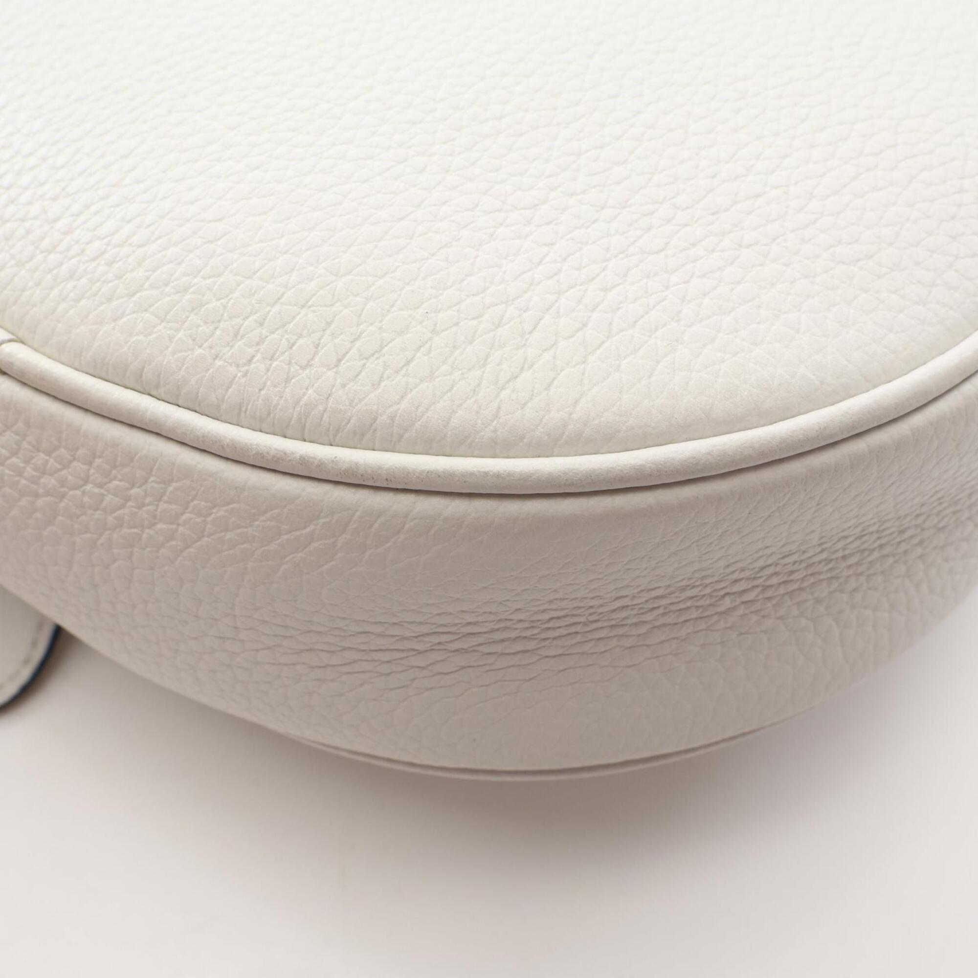 Christian Dior Navy Red Color White Leather Fanny Pack Handbag Saddle Bag (Pre-Owned)