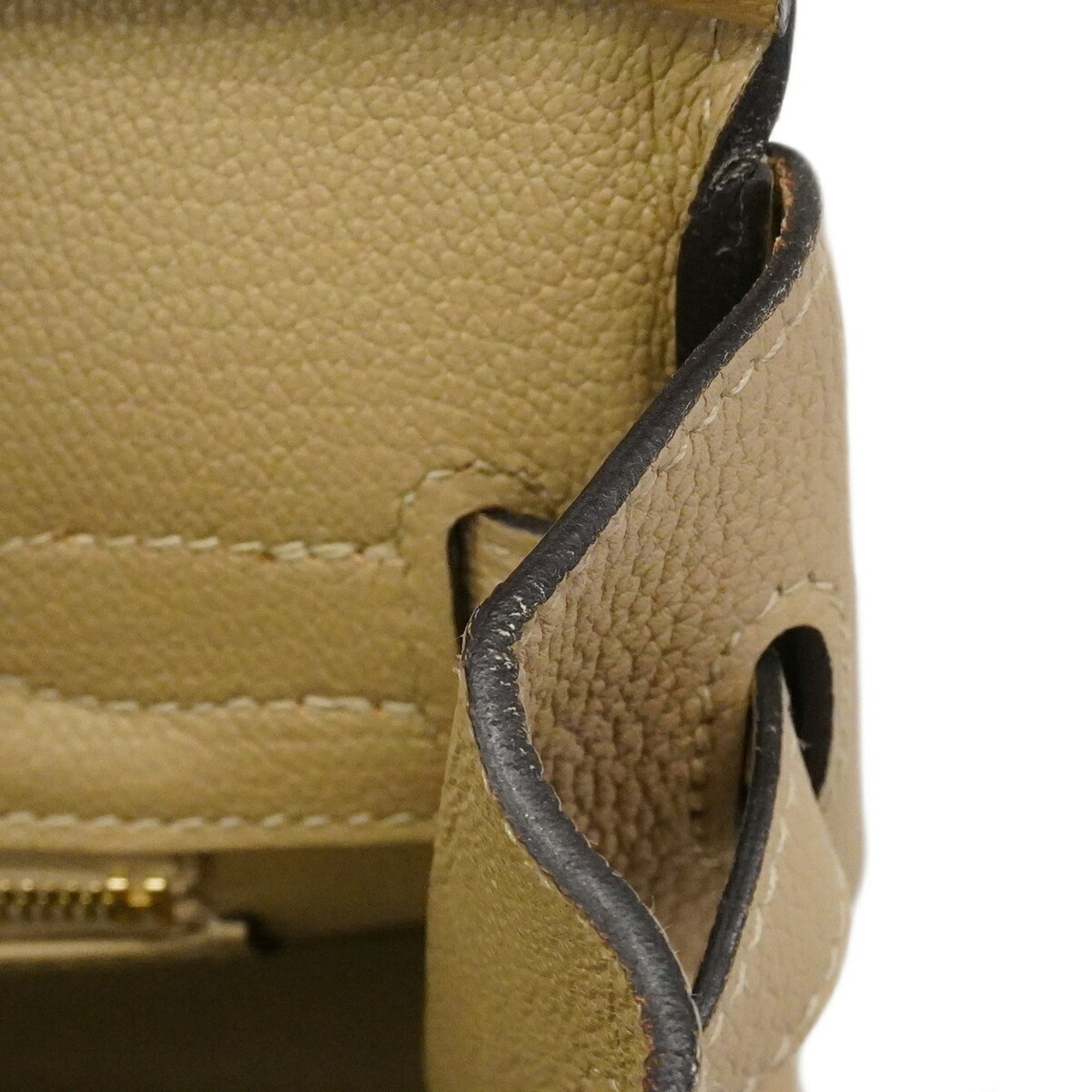 Hermes Beige Togo Leather Handbag (Pre-Owned)