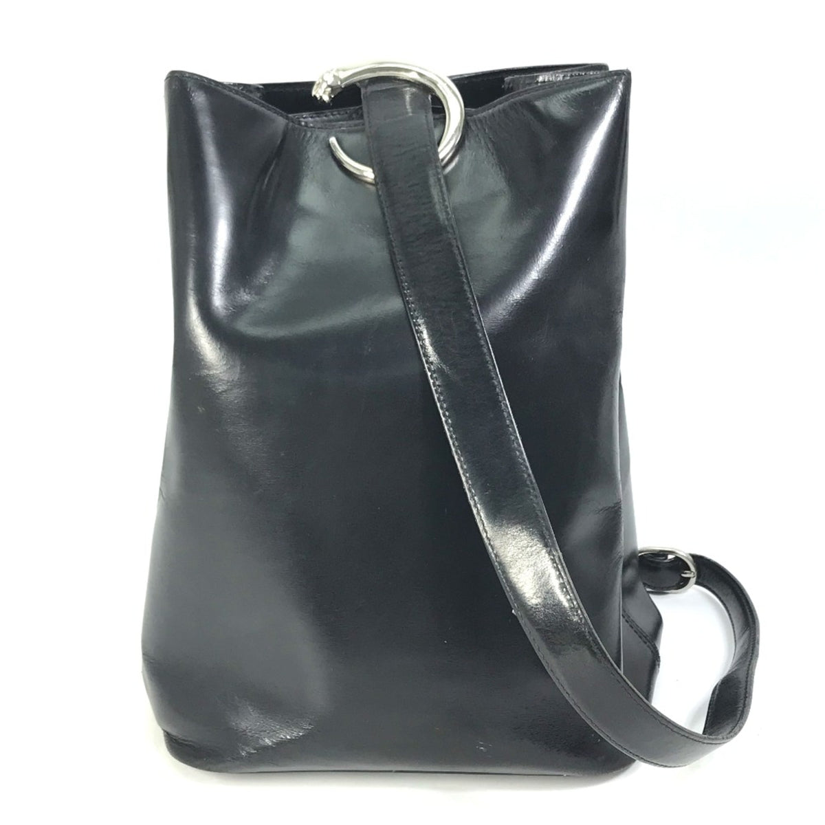 Cartier Black Leather Shoulder Bag (Pre-Owned)