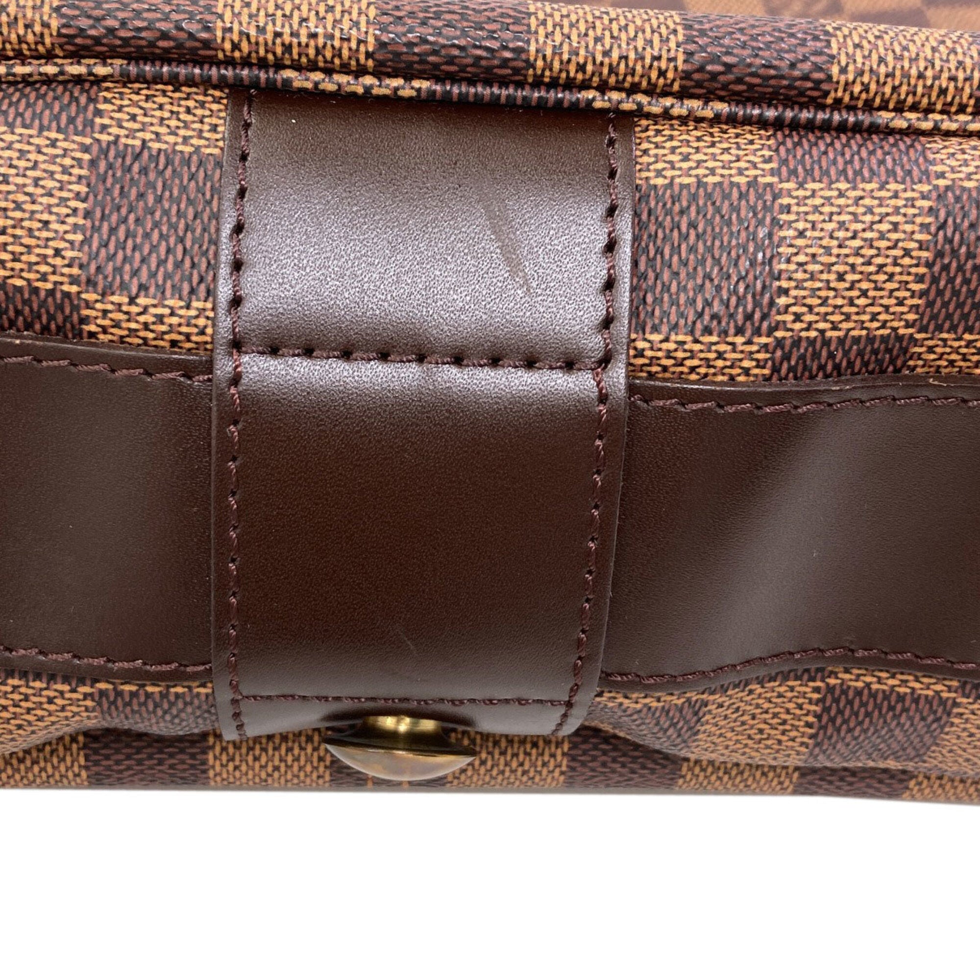 Louis Vuitton Damier Damier Canvas Ebene Damier Canvas Shoulder Bag (Pre-Owned)