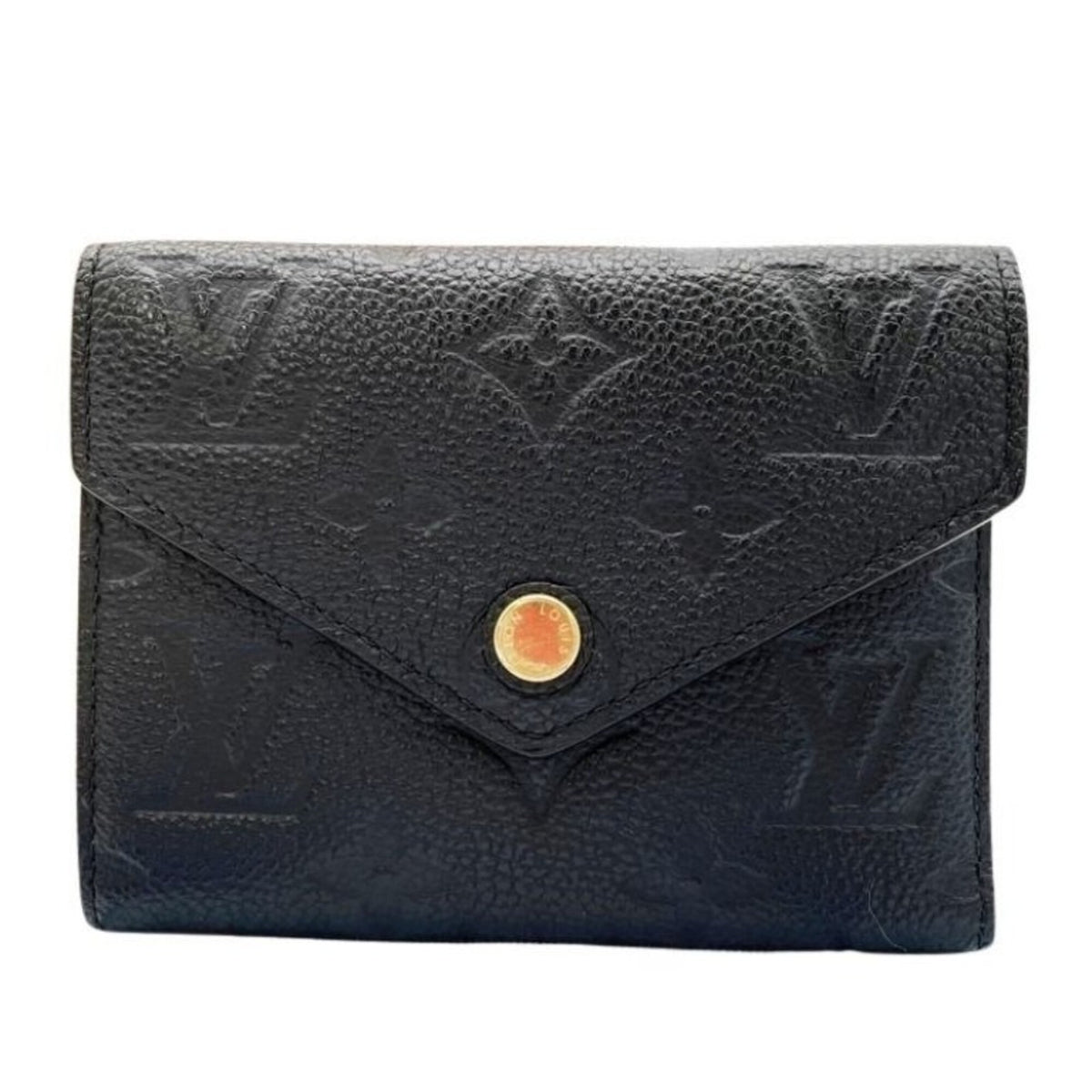 Louis Vuitton Black Noir Monogram Empreinte Wallet (Tri-Fold) (Pre-Owned)