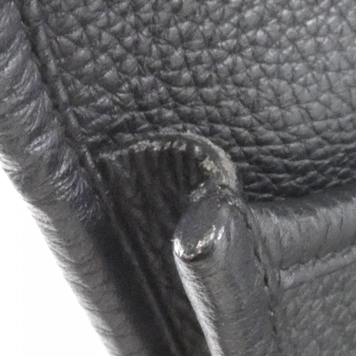 Hermes Black Taurillon Clemence Leather Shoulder Bag (Pre-Owned)