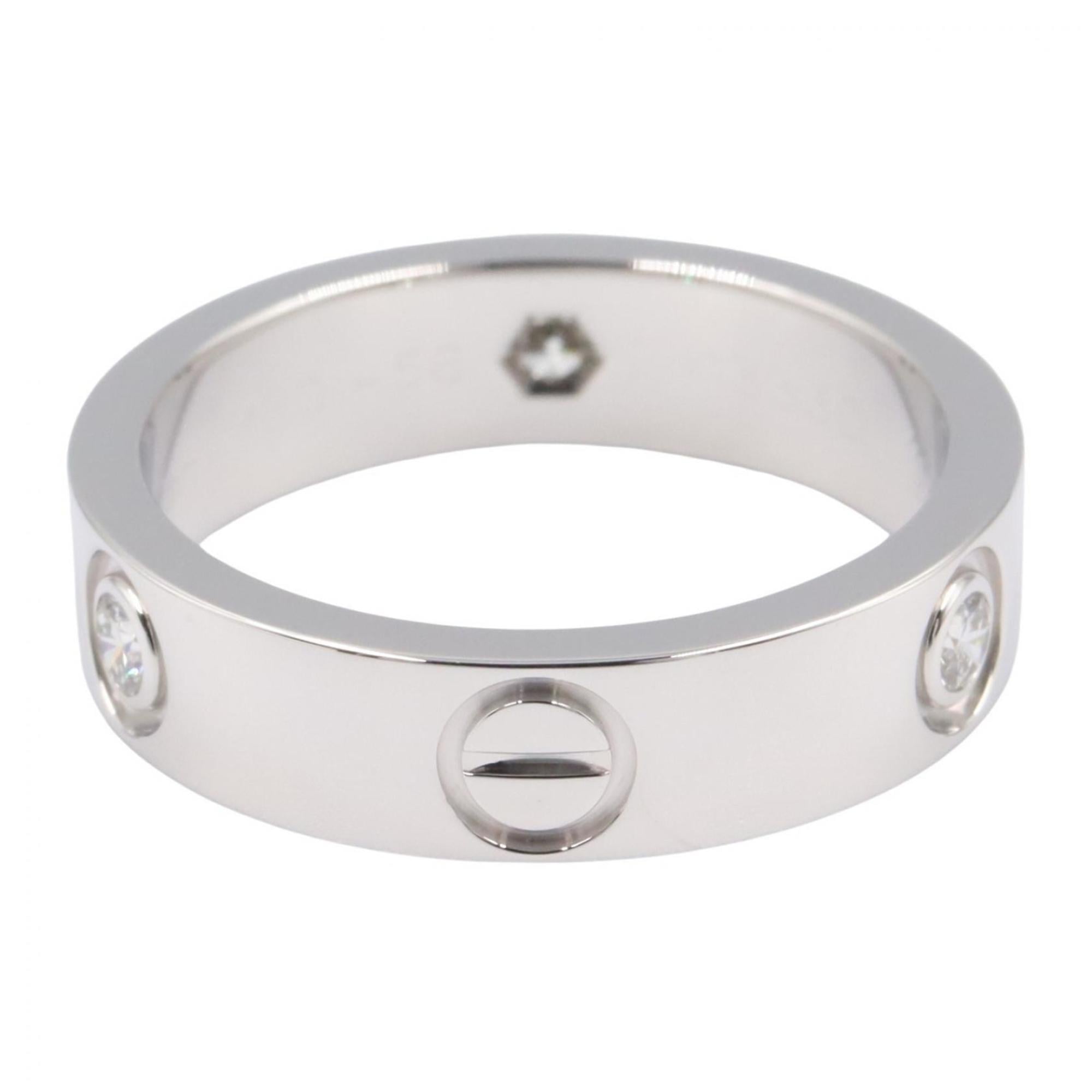 Cartier Silver Clear White Gold (18K) Band Ring (Pre-Owned)