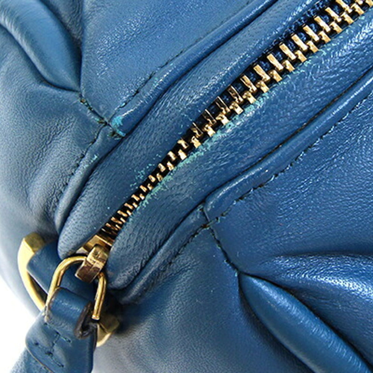 Anya Hindmarch Blue Leather Handbag (Pre-Owned)