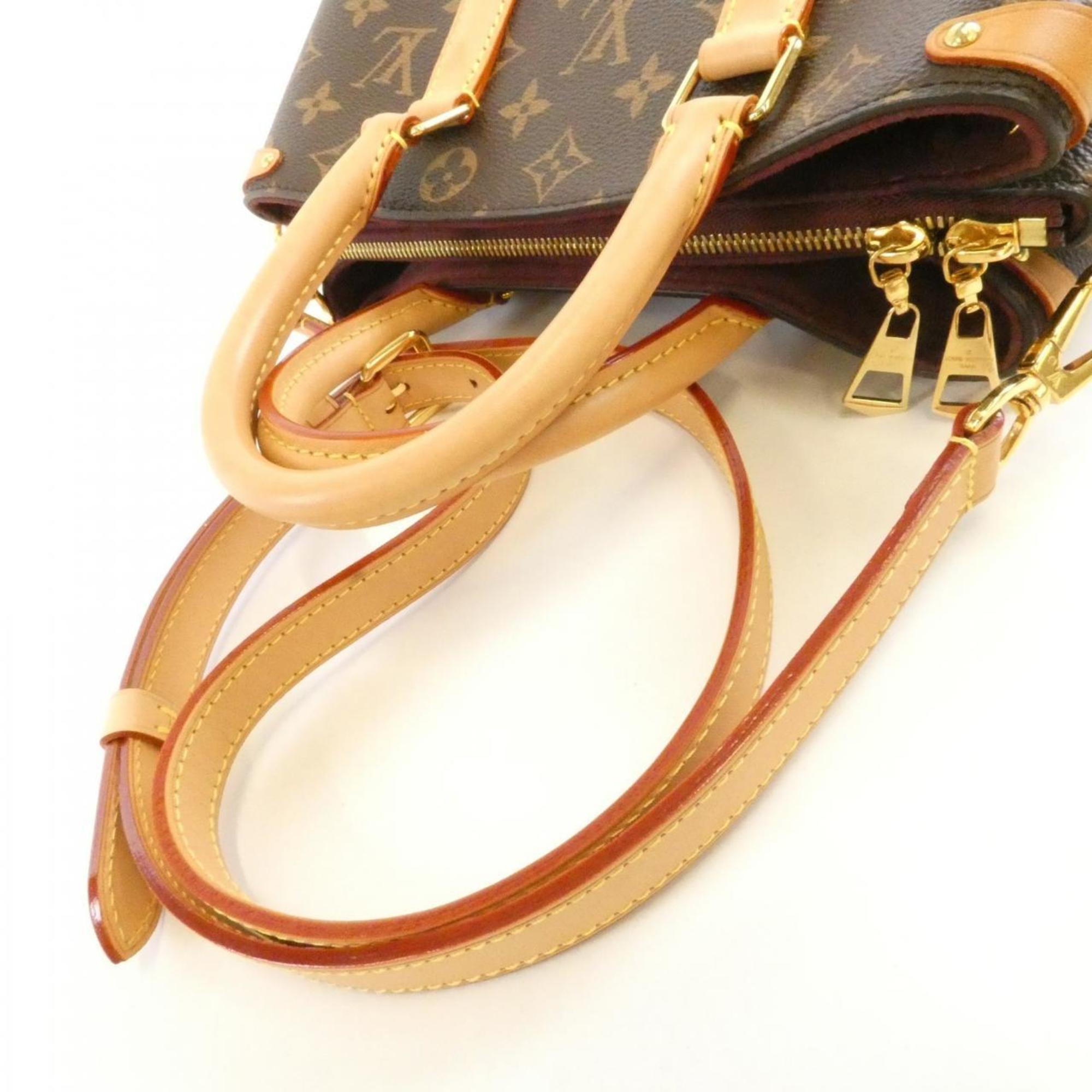 Louis Vuitton Marron Coated Canvas Handbag (Pre-Owned)