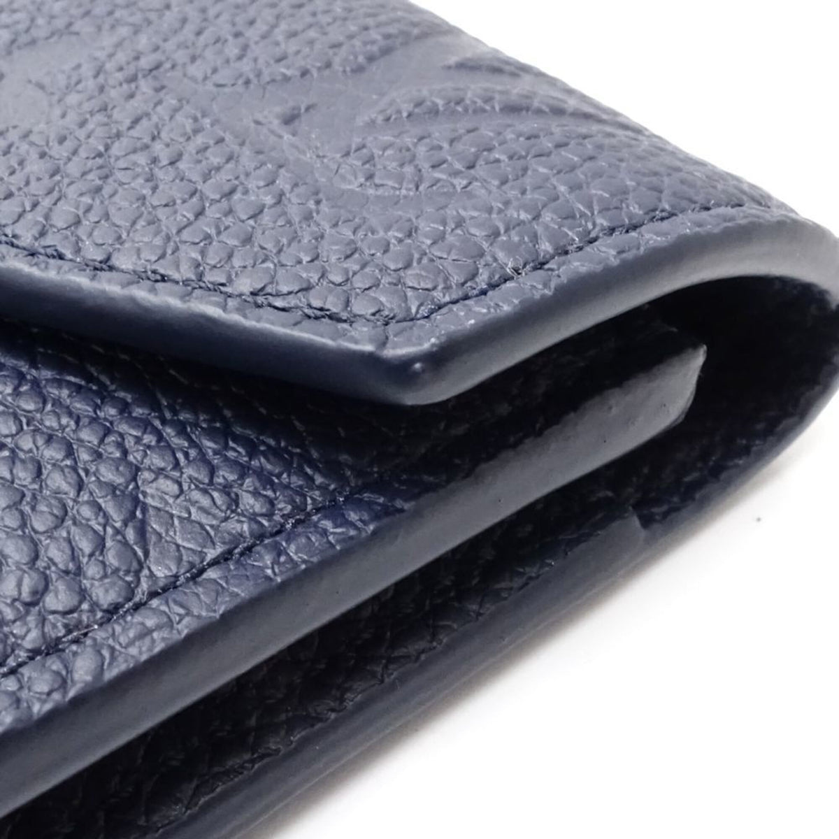 Louis Vuitton Monogram Empreinte Navy Monogram Empreinte Wallet (Tri-Fold) (Pre-Owned)