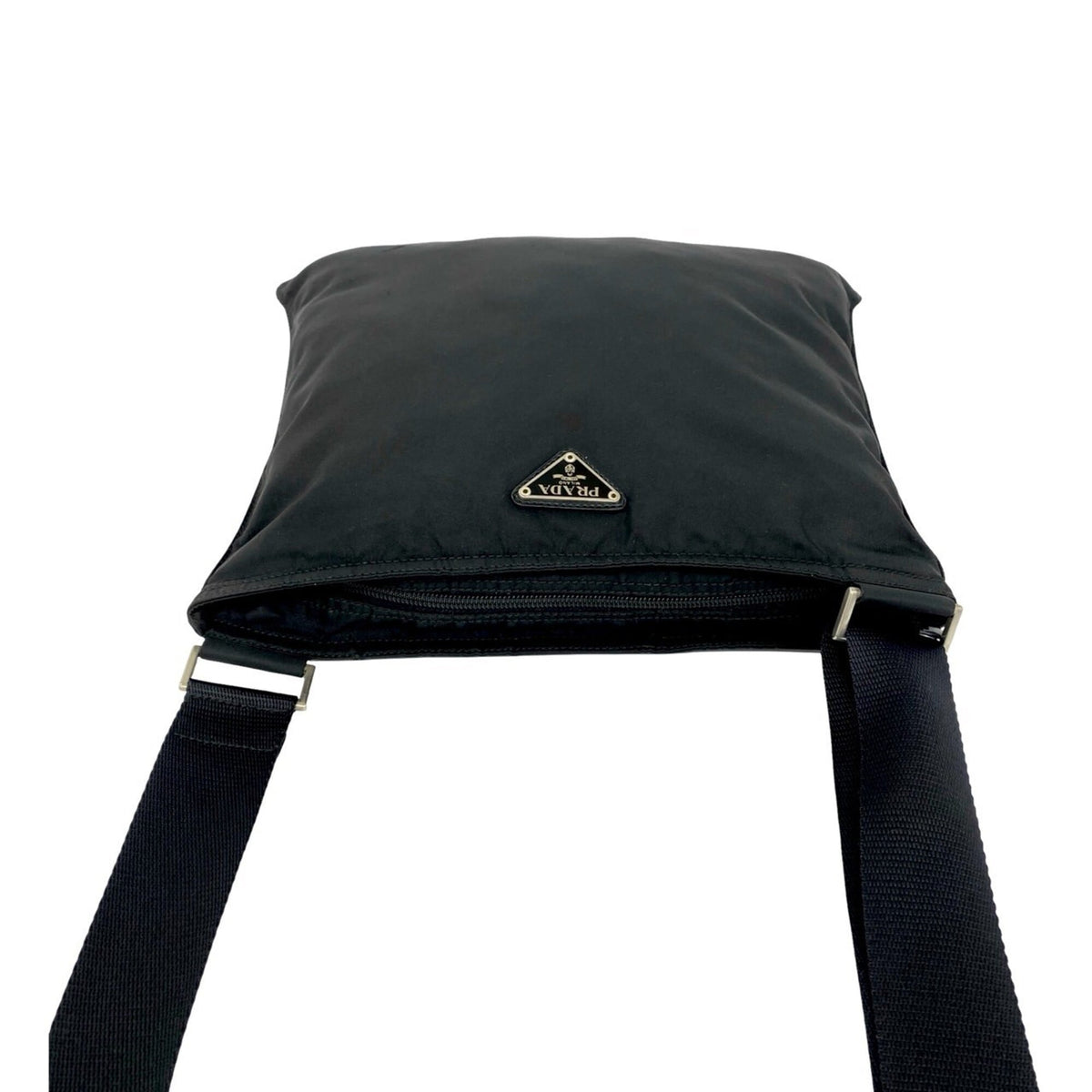 Prada Black Nylon Pochette Shoulder Bag (Pre-Owned)