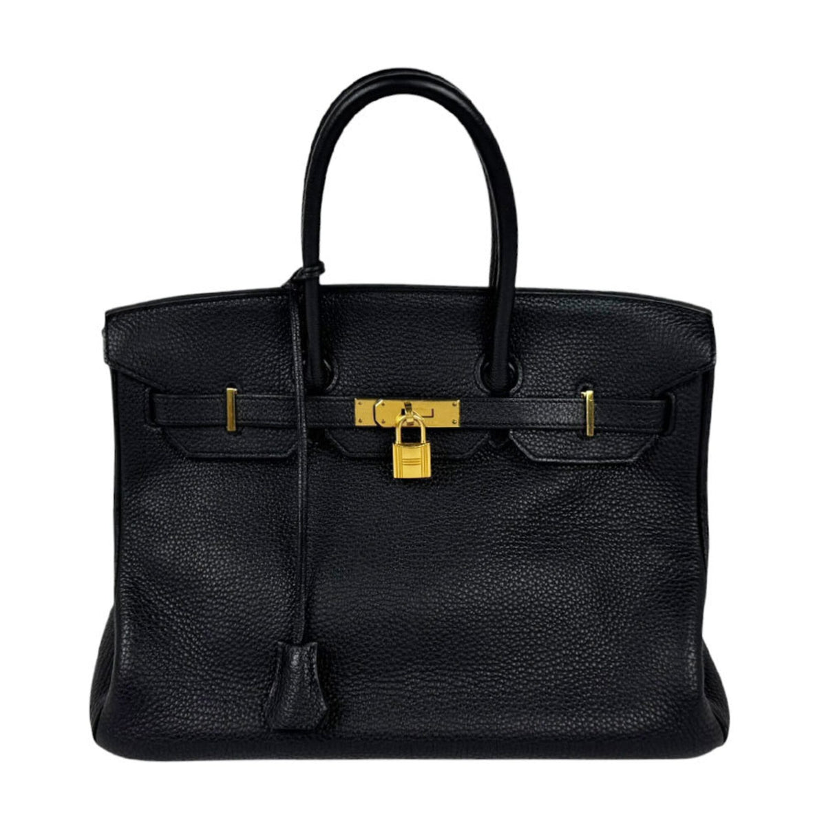 Hermes Black Togo Leather Handbag (Pre-Owned)