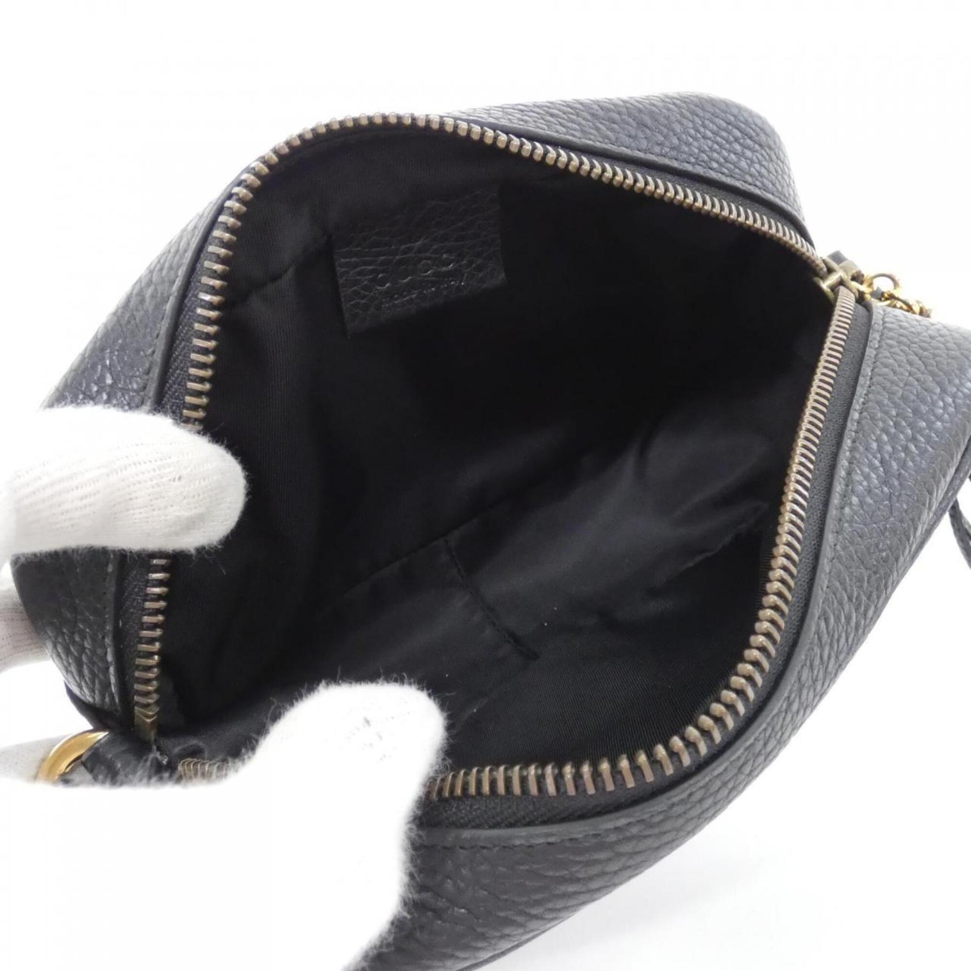 Gucci Black Leather Shoulder Bag (Pre-Owned)