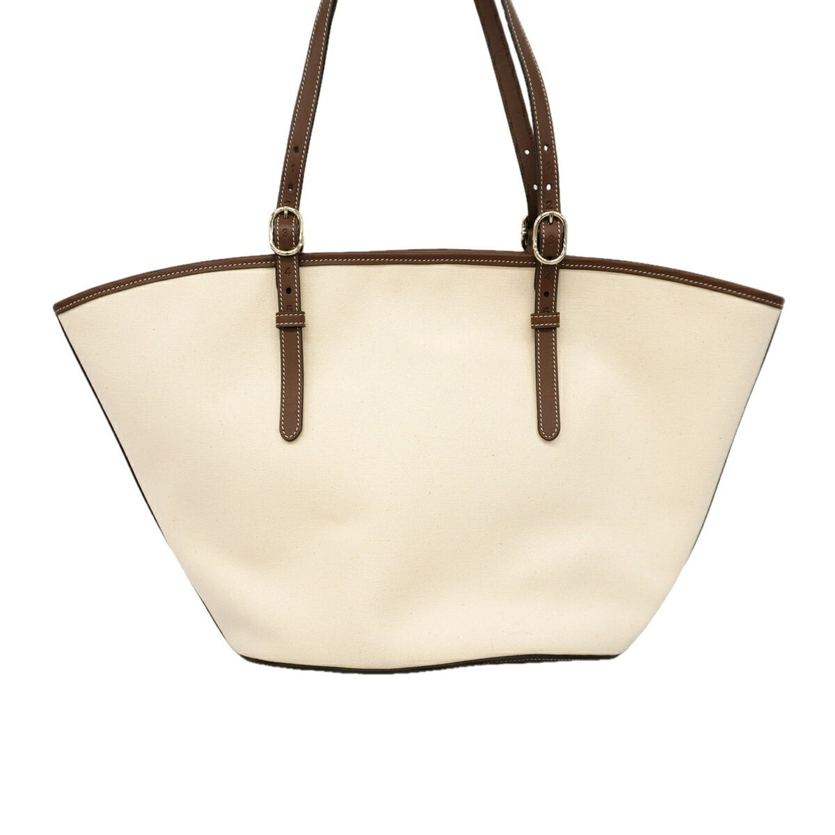 Gucci Ivory Canvas Tote Bag (Pre-Owned)