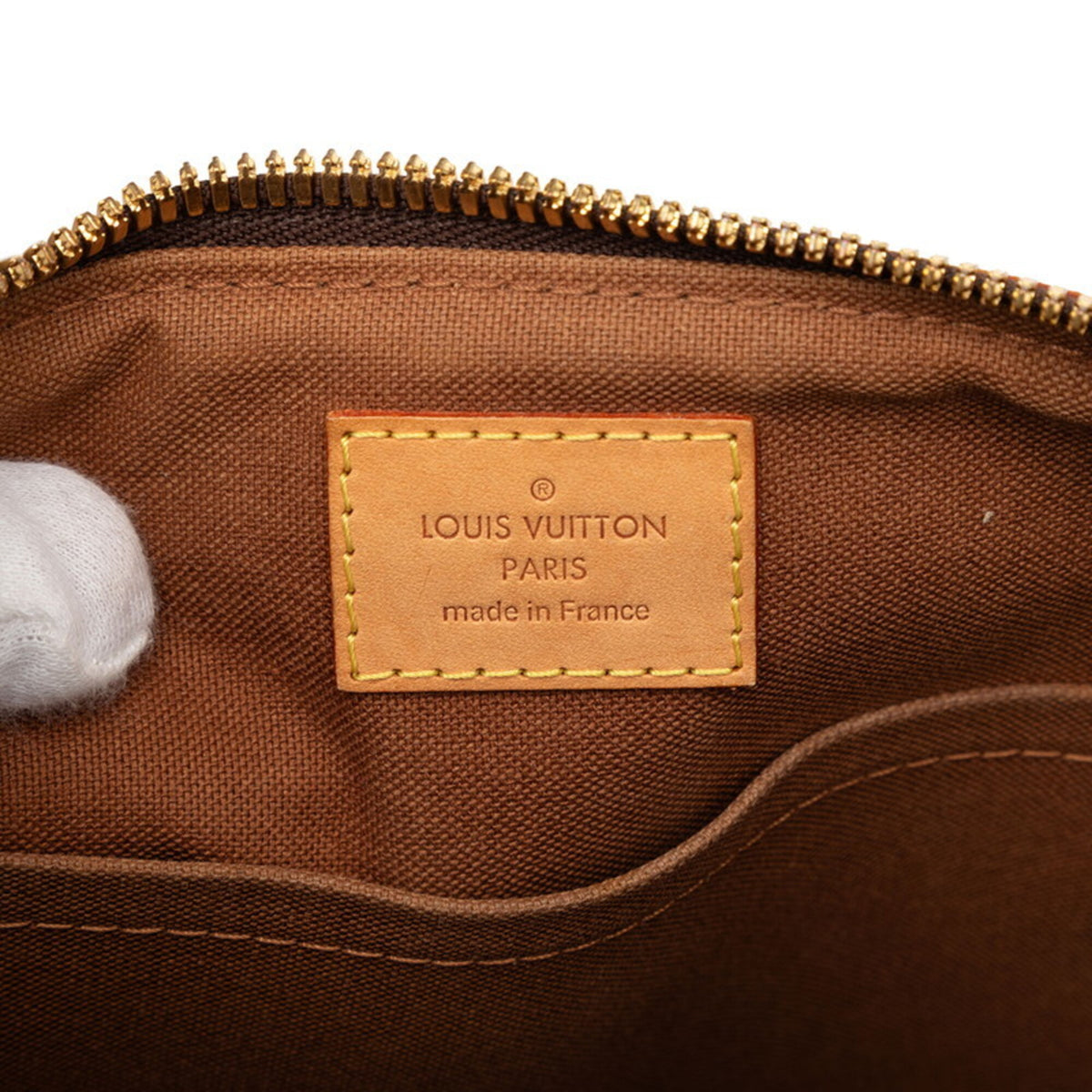 Louis Vuitton Brown Pvc Leather Handbag Shoulder Bag (Pre-Owned)