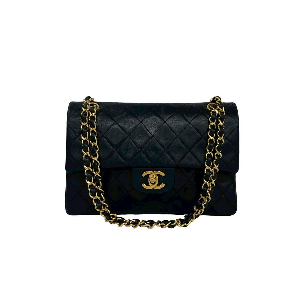 Chanel Black Leather Shoulder Bag (Pre-Owned)
