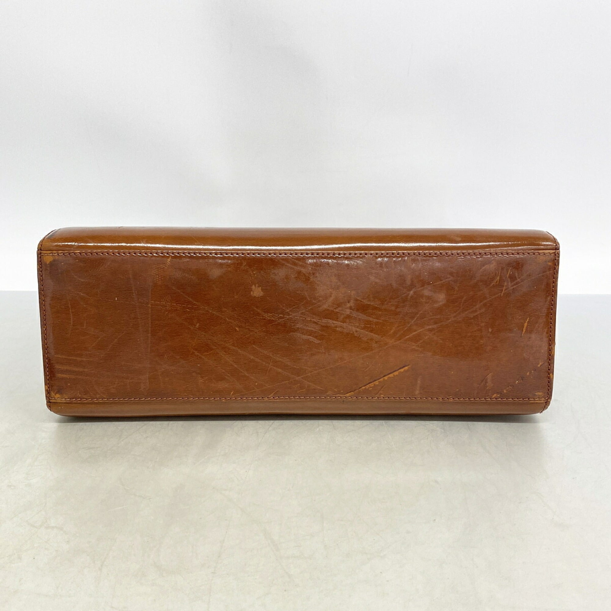 Cartier Brown Leather Tote Bag (Pre-Owned)