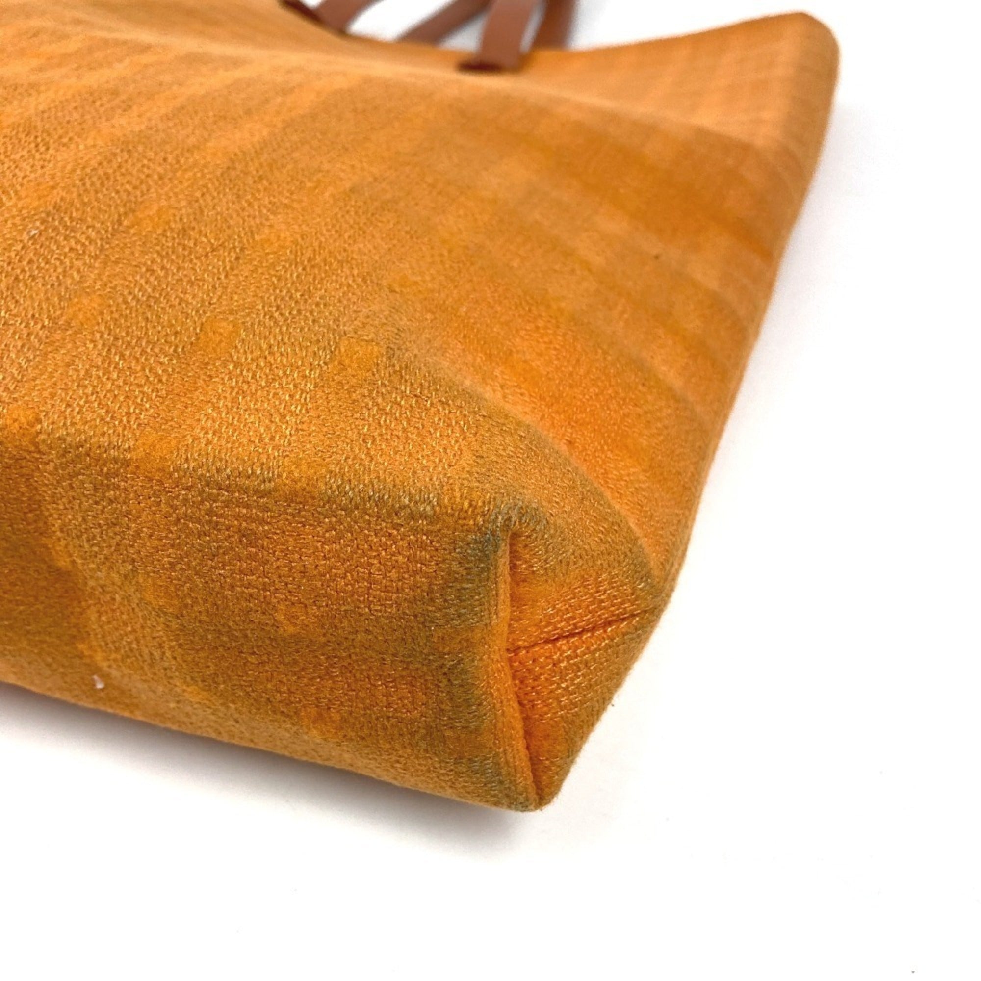 Hermes Orange Cotton Shoulder Bag Tote Bag (Pre-Owned)