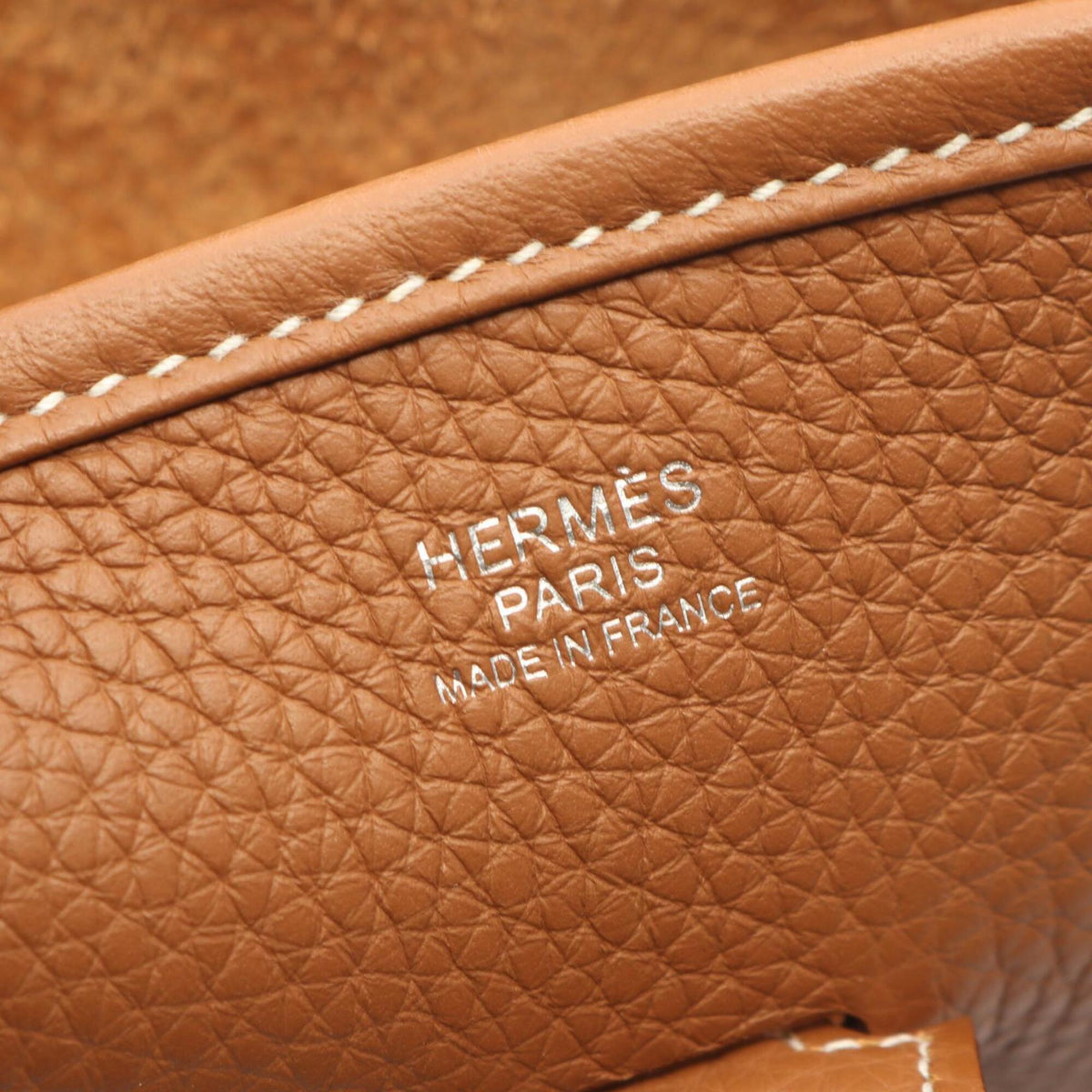 Hermes Brown Taurillon Clemence Leather Handbag Shoulder Bag (Pre-Owned)