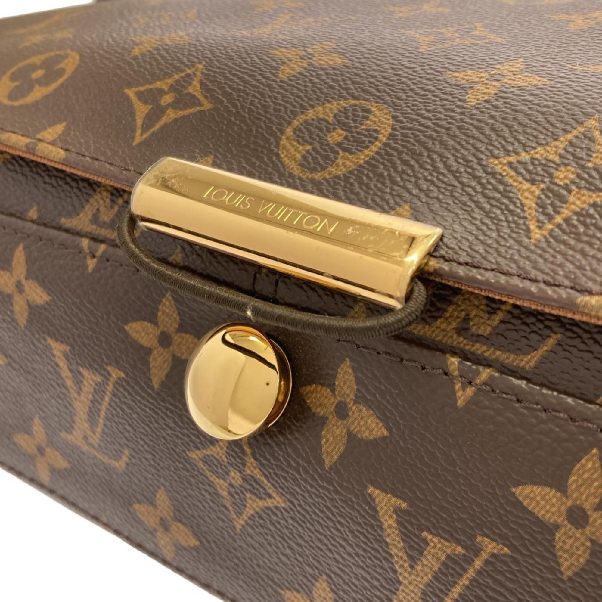 Louis Vuitton Marron Coated Canvas Shoulder Bag (Pre-Owned)