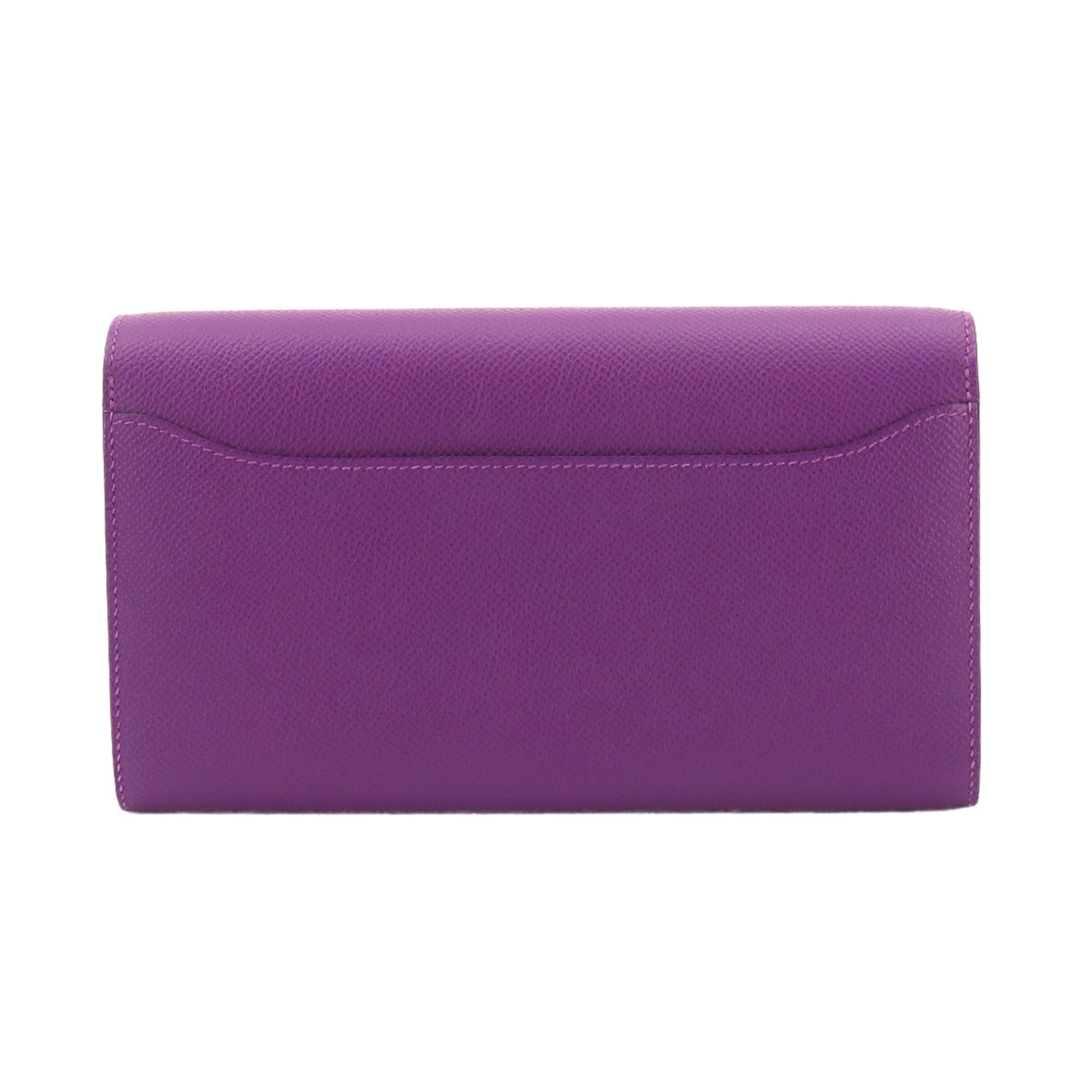 Hermes Anemone Epsom Leather Long Wallet (Bi-Fold) (Pre-Owned)