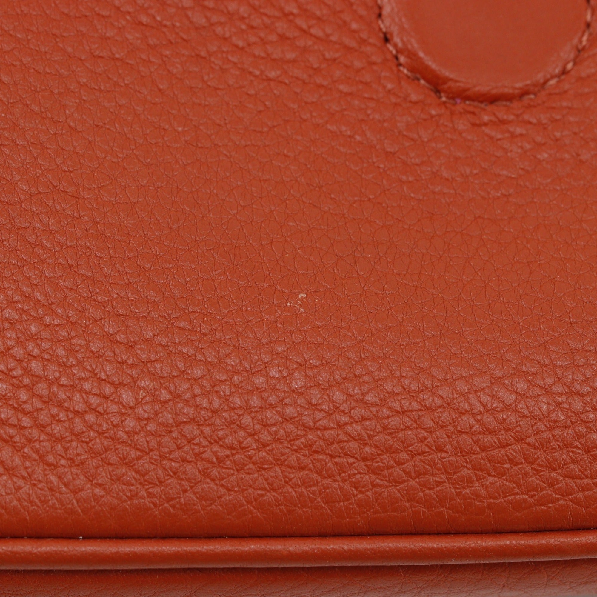 Tory Burch Orange Leather Shoulder Bag (Pre-Owned)