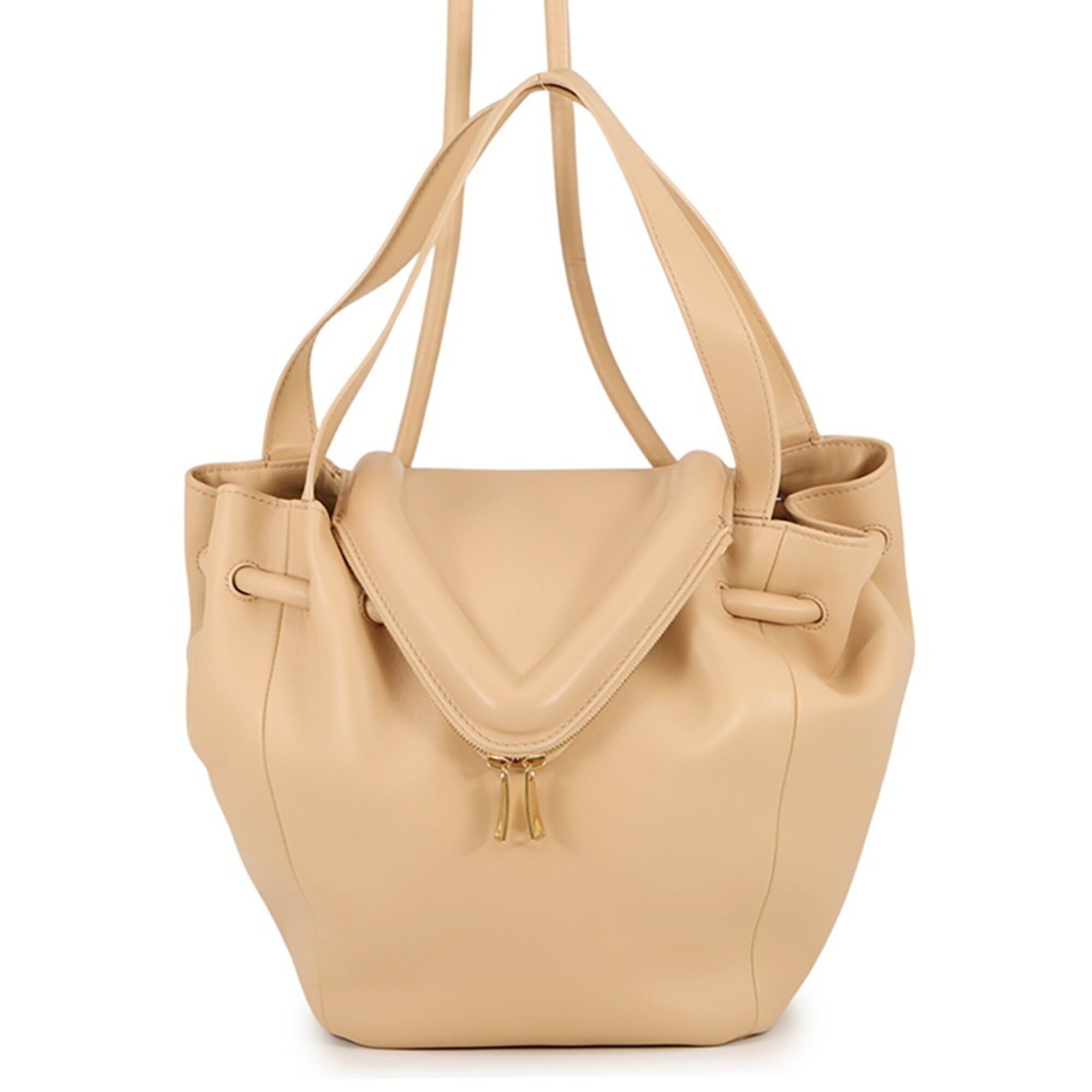 Bottega Veneta Brown Leather Handbag Shoulder Bag (Pre-Owned)