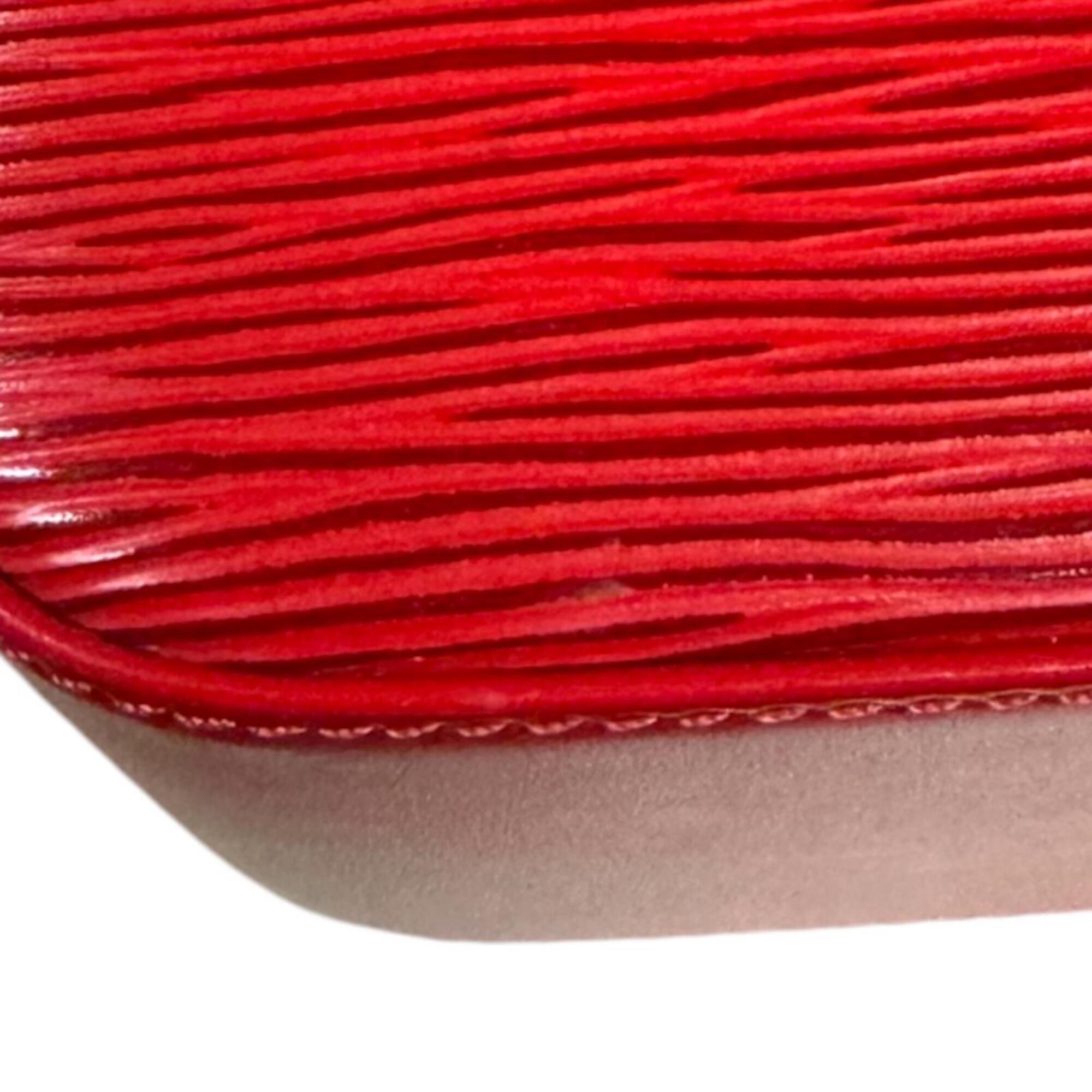 Louis Vuitton Red Color Epi Leather Shoulder Bag (Pre-Owned)