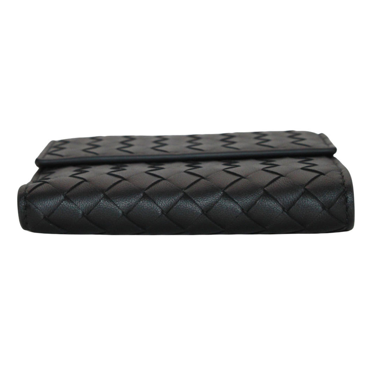 Bottega Veneta Black Leather Wallet (Bi-Fold) (Pre-Owned)