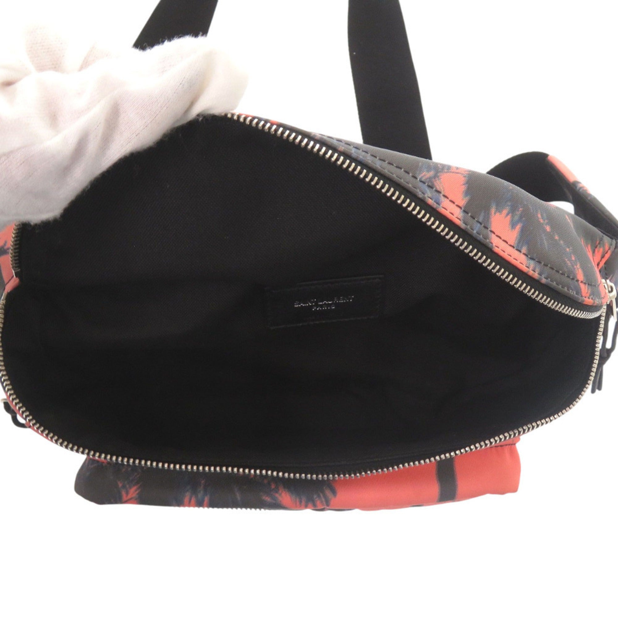 Saint Laurent Orange Pink Nylon Fanny Pack (Pre-Owned)