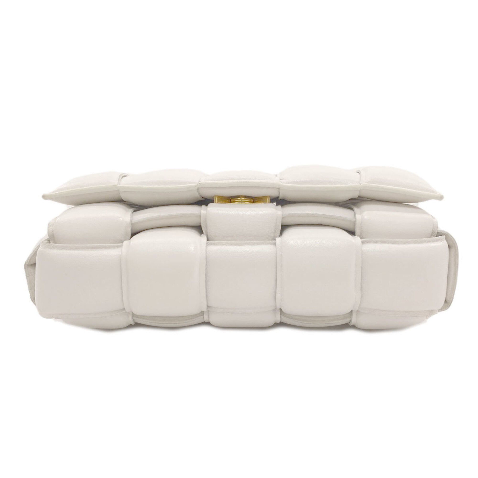 Bottega Veneta White Leather Shoulder Bag (Pre-Owned)