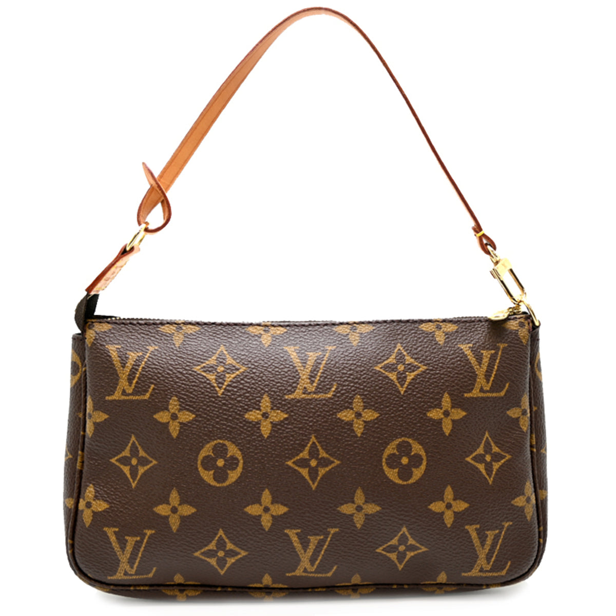 Louis Vuitton Brown Monogram Pochette Shoulder Bag (Pre-Owned)