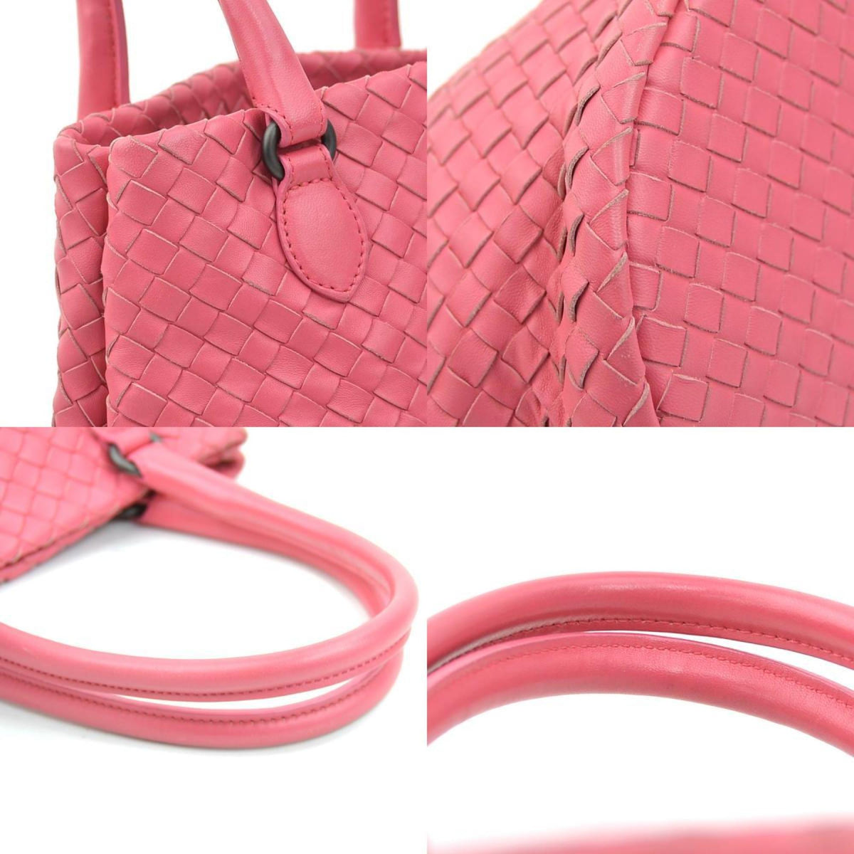 Bottega Veneta Pink Intrecciato Handbag (Pre-Owned)