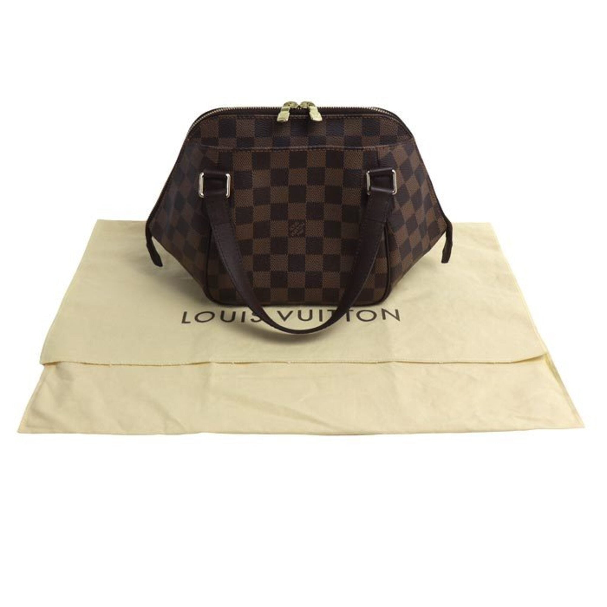 Louis Vuitton Gold Damier Canvas Handbag (Pre-Owned)