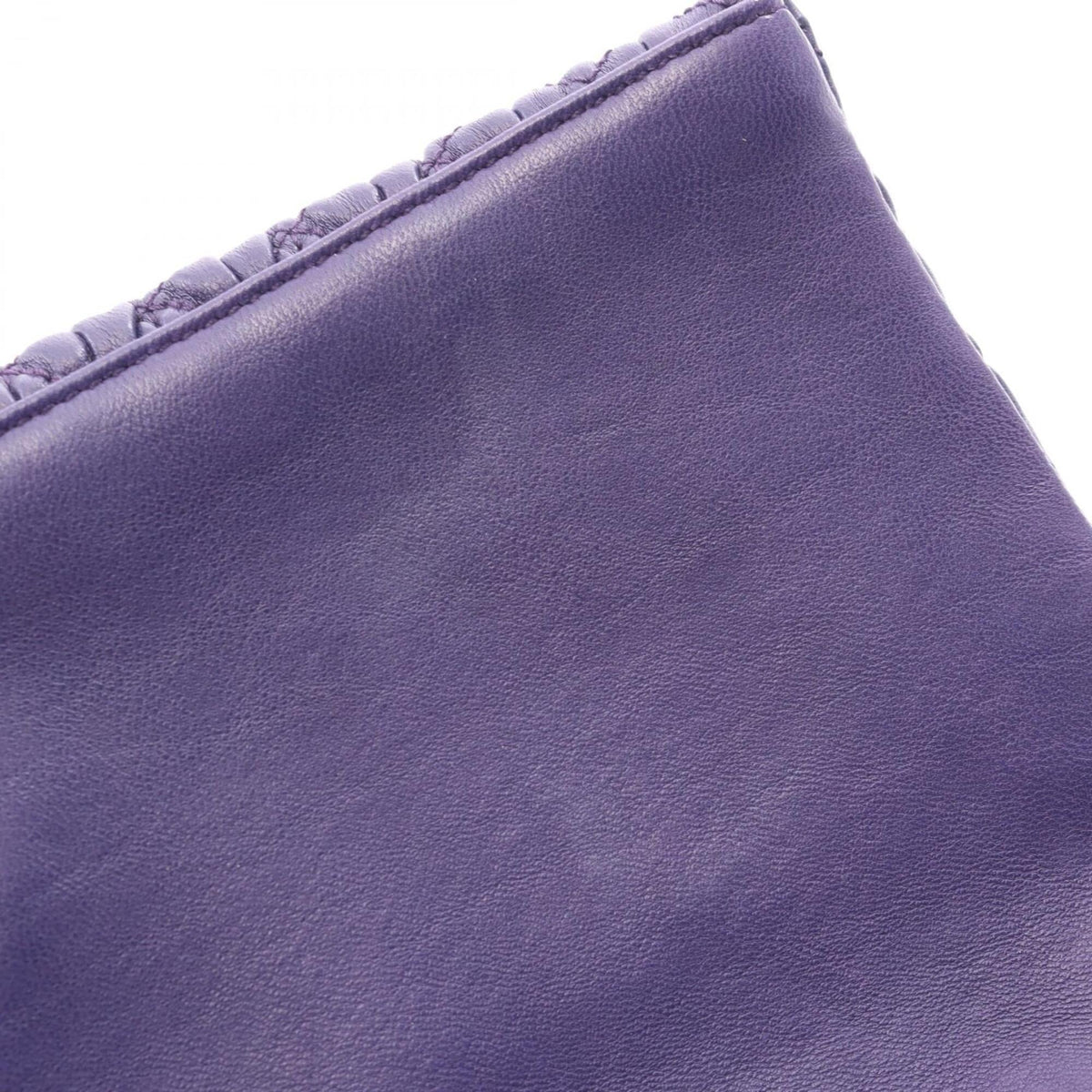 Miu Miu Matelasse Purple Leather Handbag Shoulder Bag (Pre-Owned)