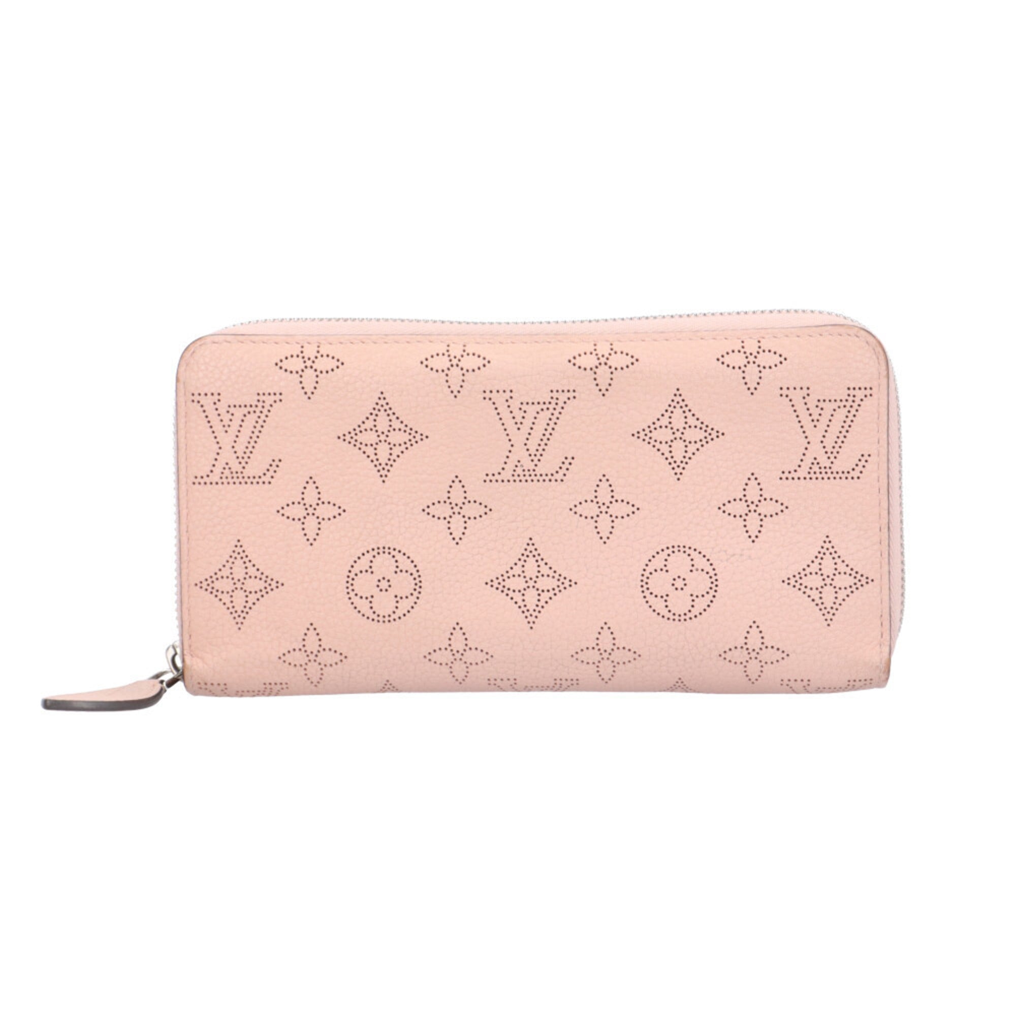 Louis Vuitton Mahina Magnolia Pink Mahina Leather Long Wallet (Bi-Fold) (Pre-Owned)