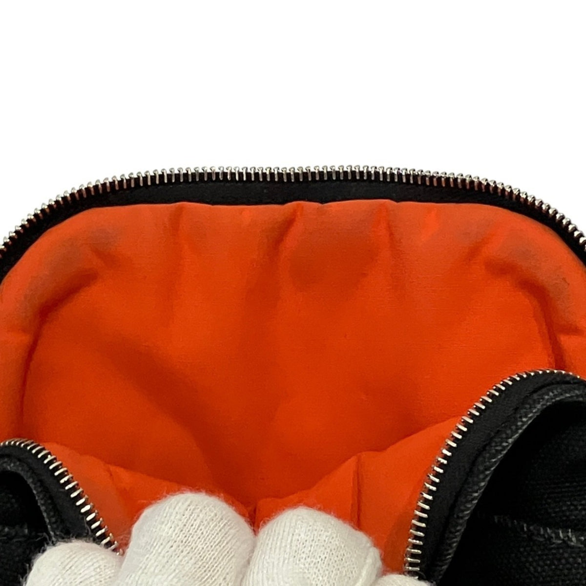 Hermes Black Canvas Cotton Pouch (Pre-Owned)