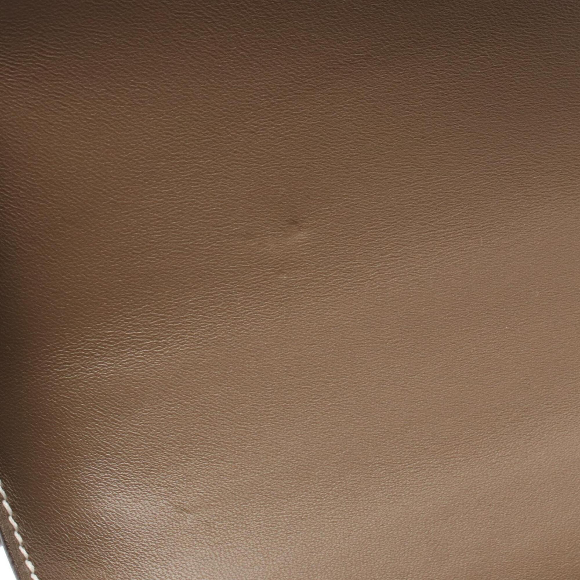 Hermes Gray Epsom Leather Leather Handbag Shoulder Bag (Pre-Owned)