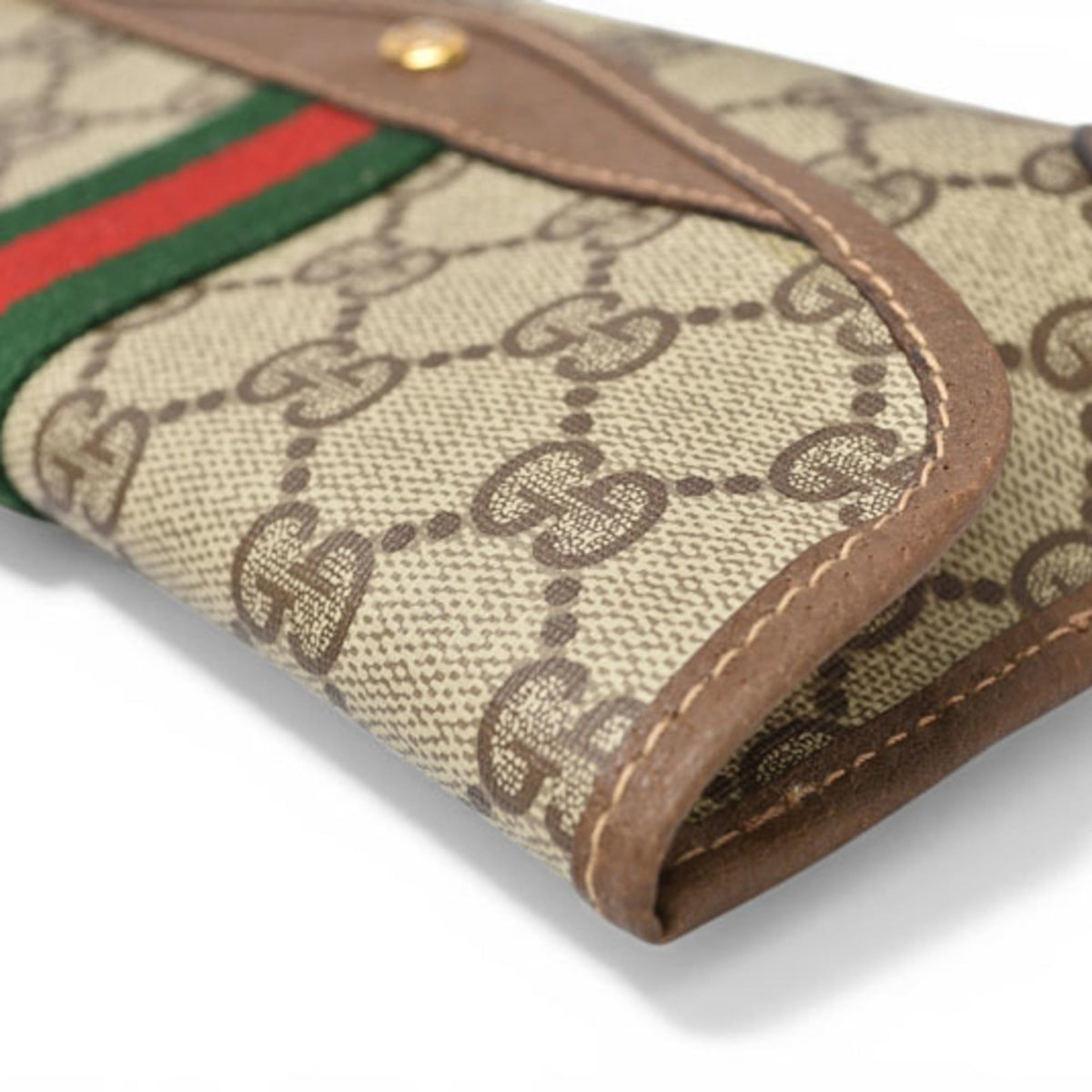 Gucci Gg Plus Beige Brown Gg Plus Pouch (Pre-Owned)