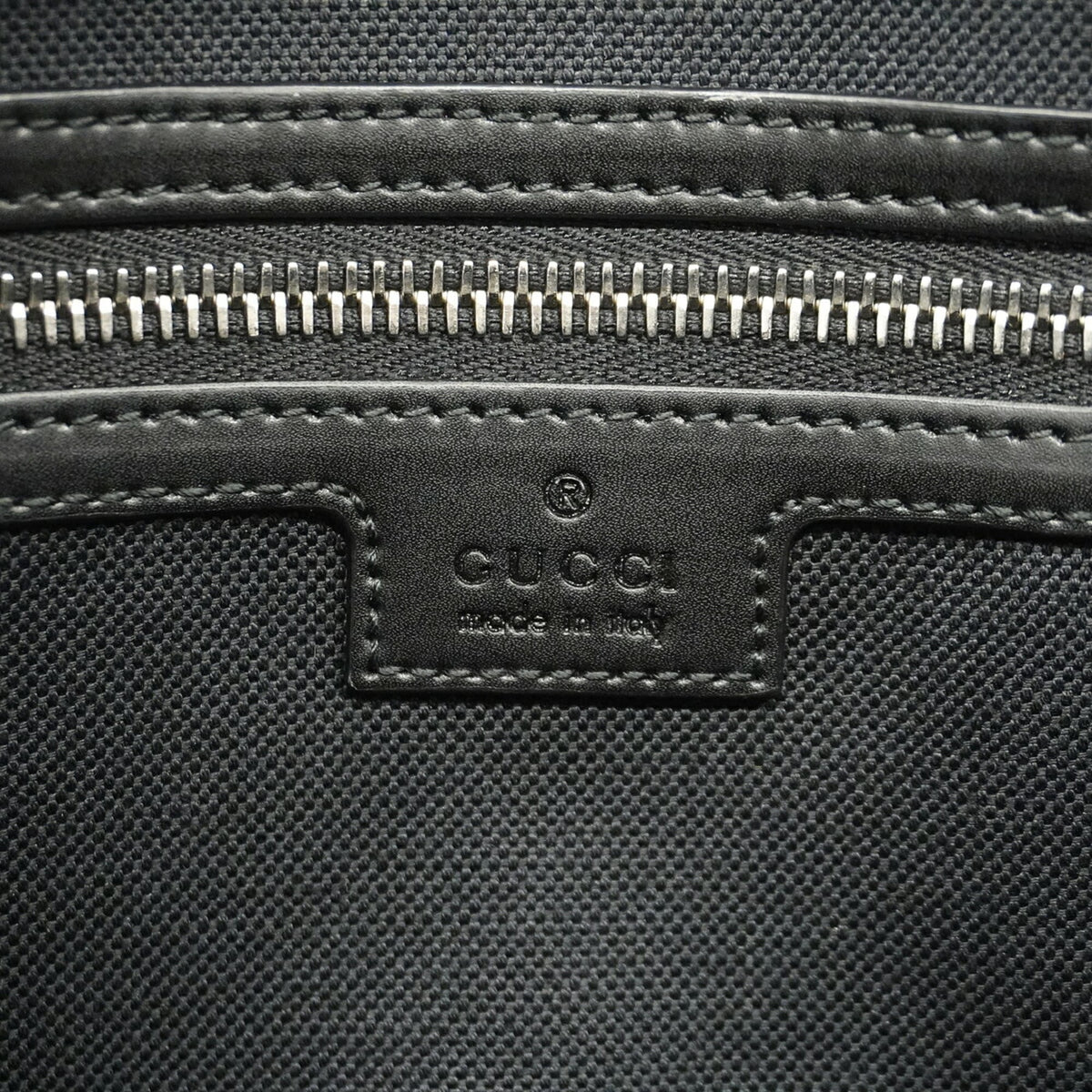 Gucci Black Gray Pvc Briefcase (Pre-Owned)