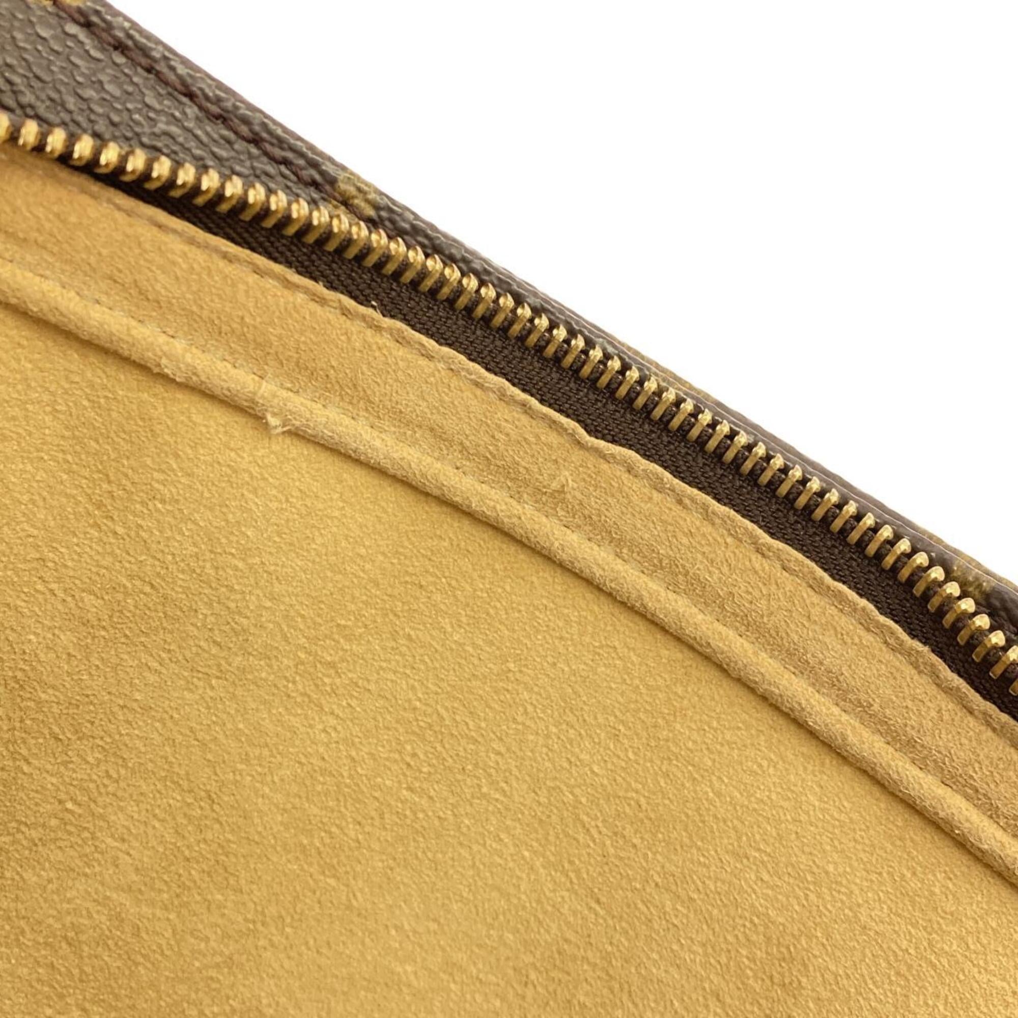 Louis Vuitton Marron Coated Canvas Shoulder Bag (Pre-Owned)