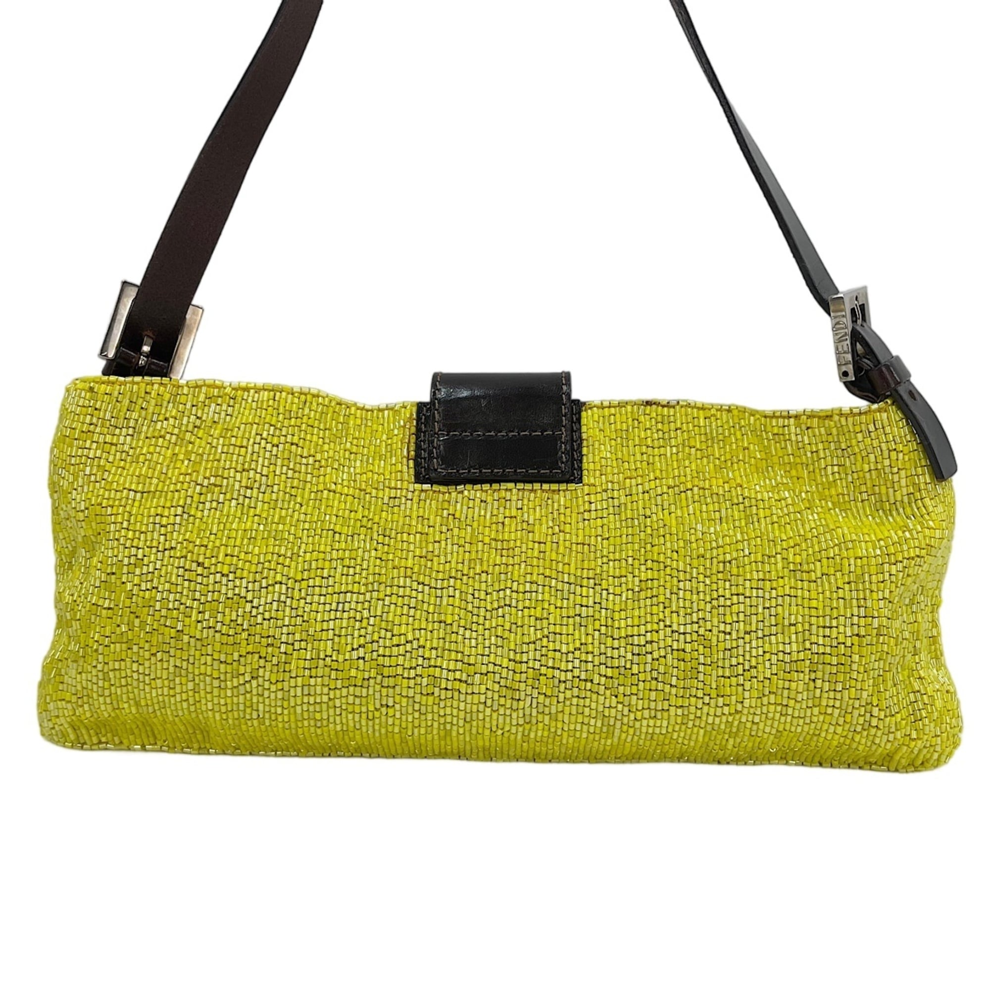 Fendi Yellow Beads Shoulder Bag (Pre-Owned)
