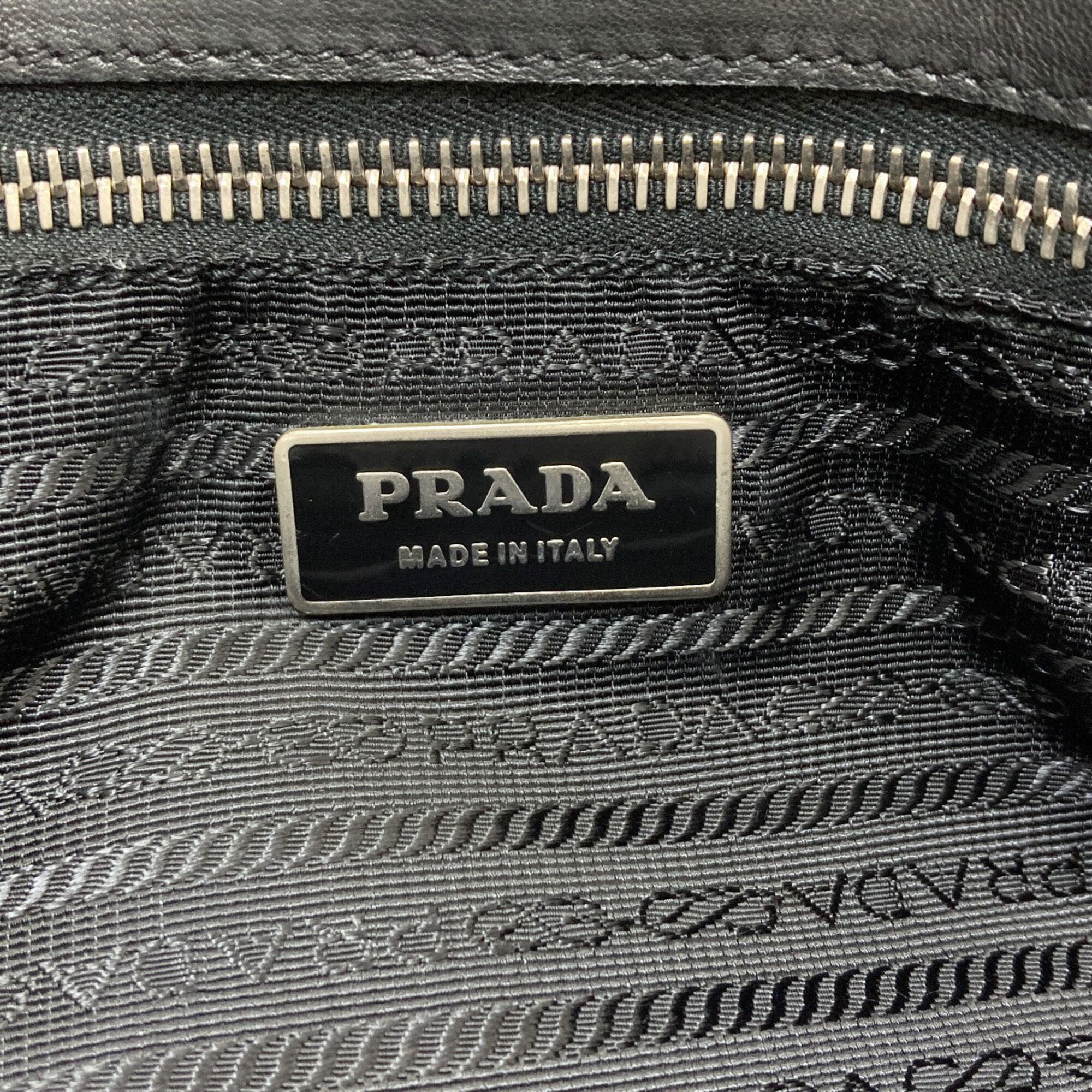 Prada Black Leather Handbag (Pre-Owned)