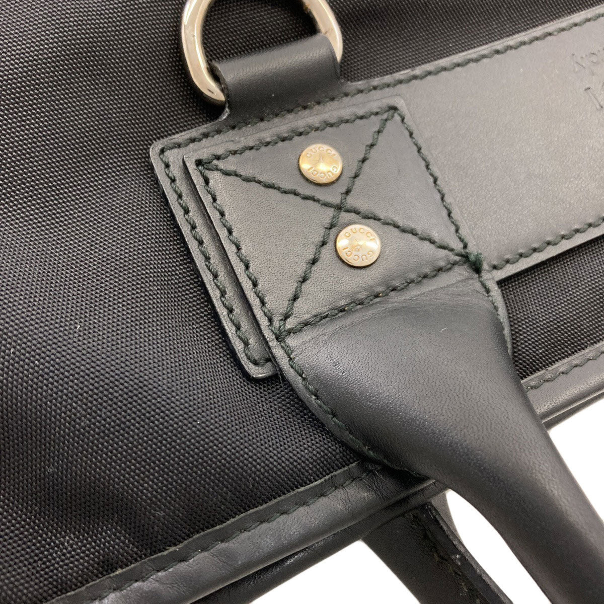 Gucci Black Canvas Boston Bag (Pre-Owned)