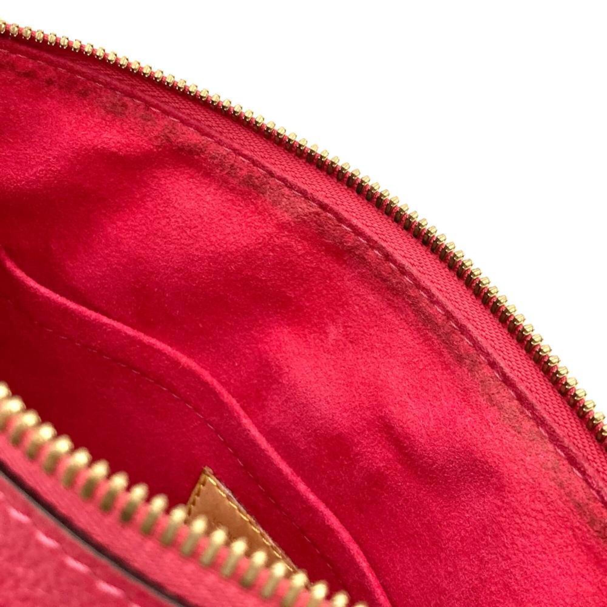 Louis Vuitton Cerise Red Color Monogram Canvas Handbag (Pre-Owned)