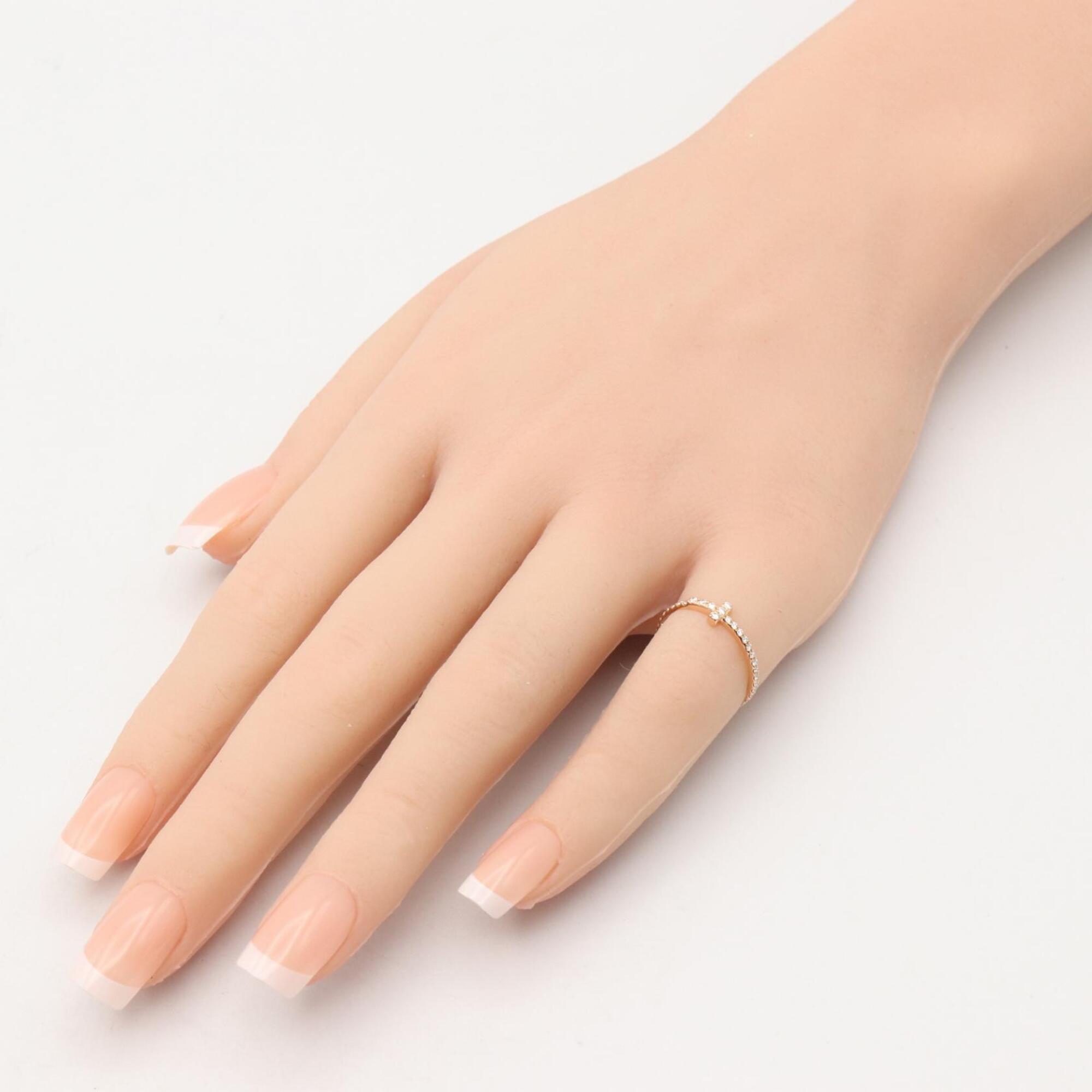 Tiffany Gold Clear Pink Gold (18K) Band Ring (Pre-Owned)