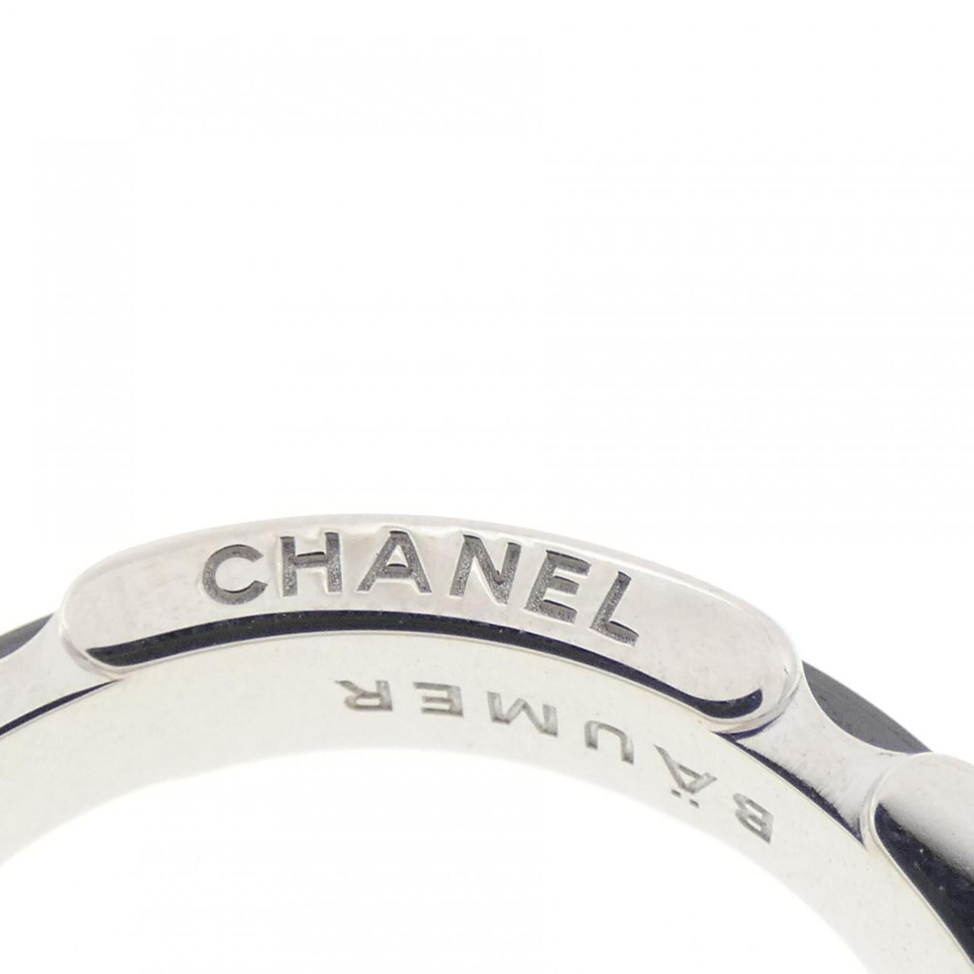 Chanel White Gold (18K) Ceramic Band Ring (Pre-Owned)