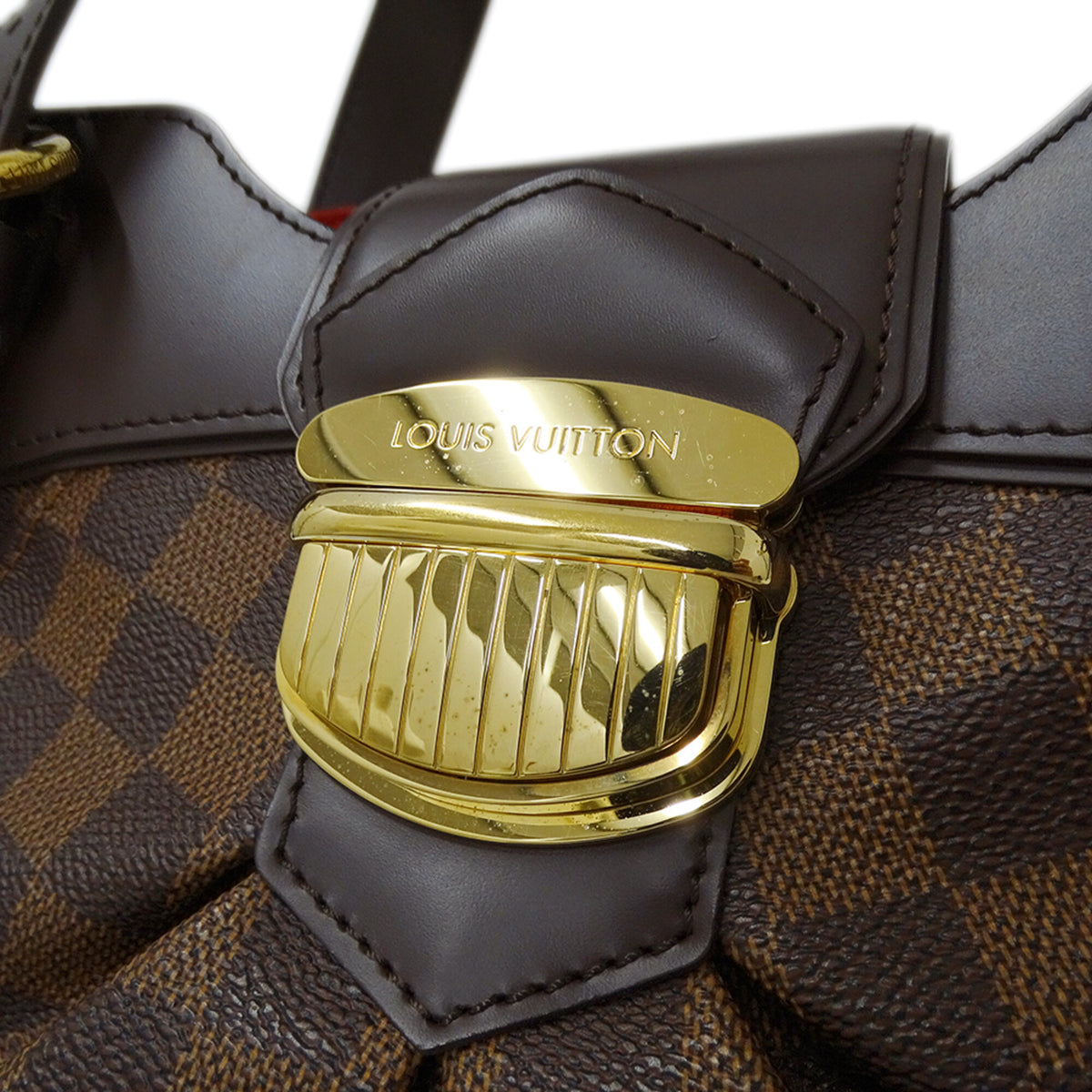 Louis Vuitton Brown Damier Canvas Handbag Shoulder Bag (Pre-Owned)