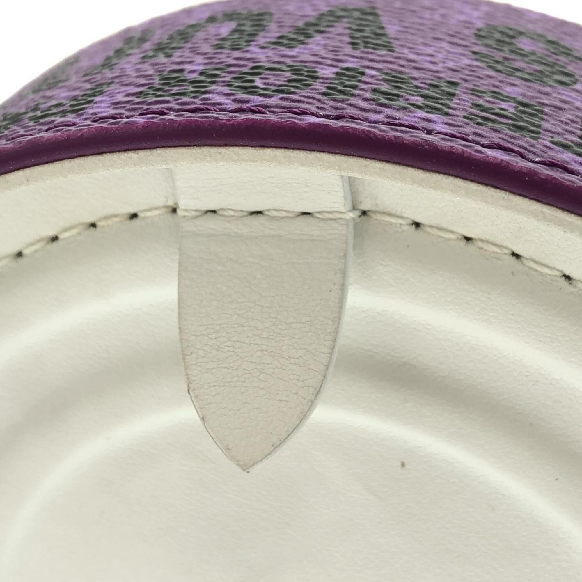 Louis Vuitton Purple Coated Canvas Handbag Shoulder Bag (Pre-Owned)