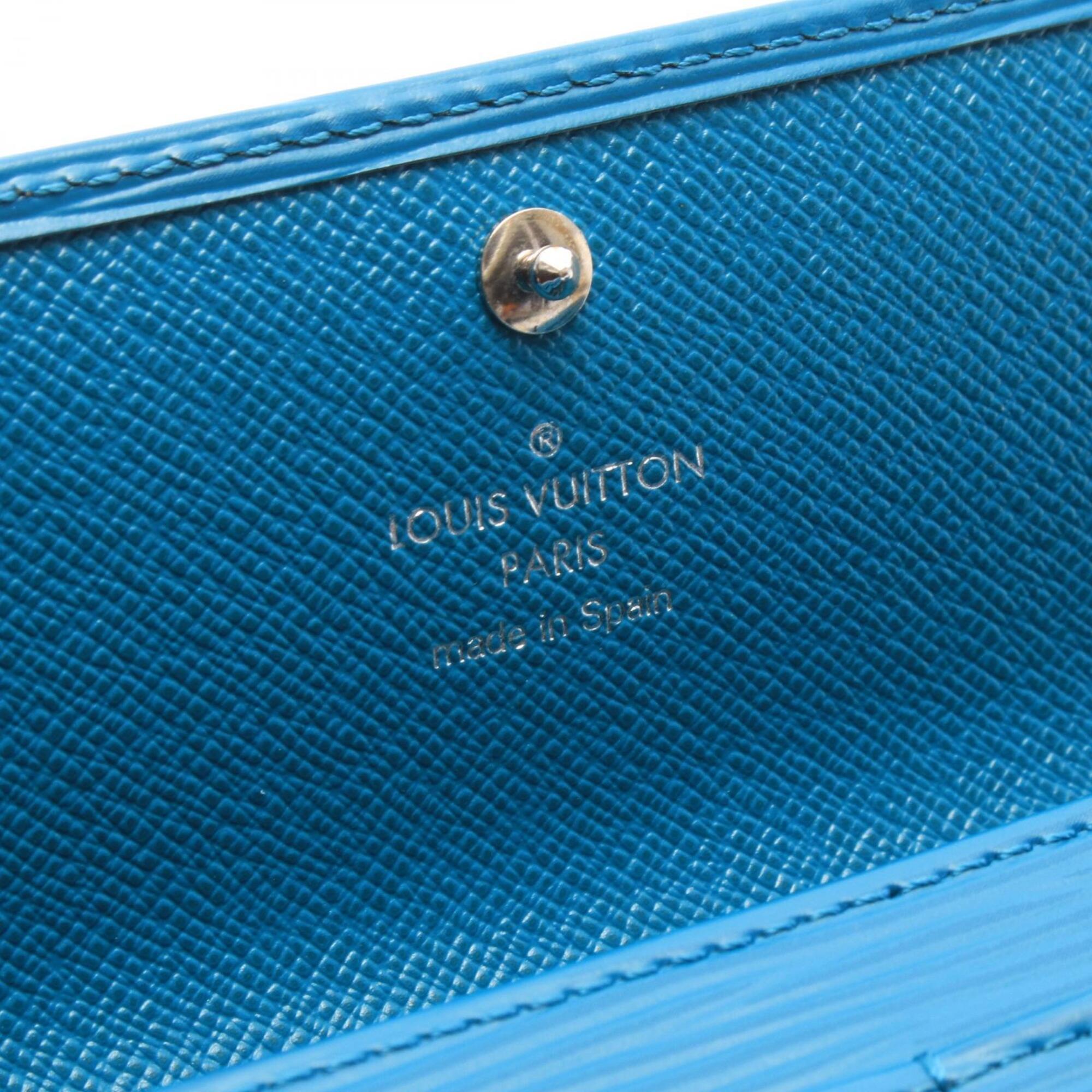 Louis Vuitton Cyan Green Epi Leather Long Wallet (Bi-Fold) (Pre-Owned)